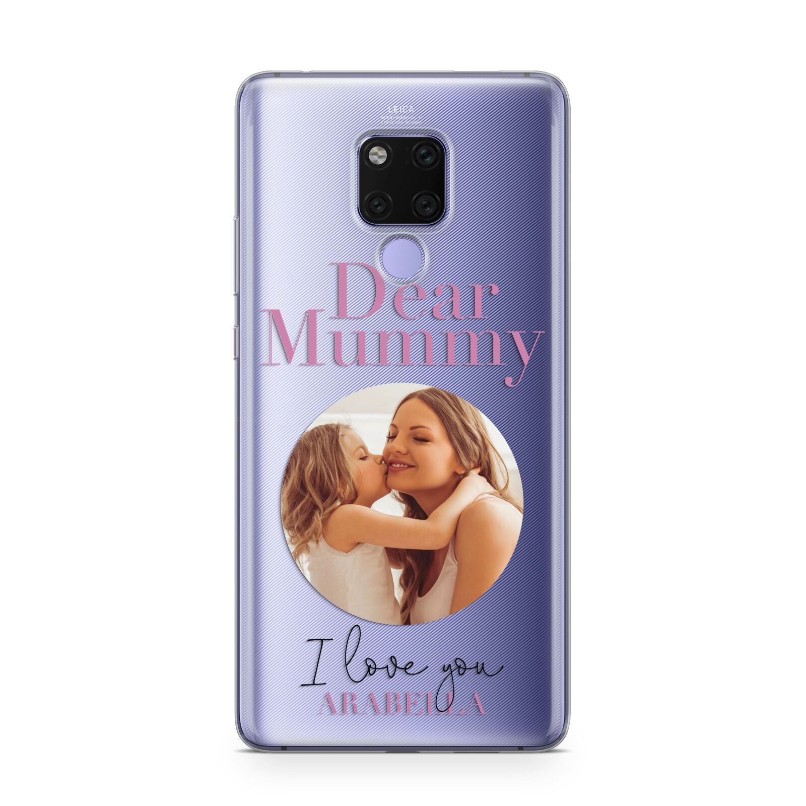 Mummy Personalised Photo with Text Huawei Mate 20X Phone Case