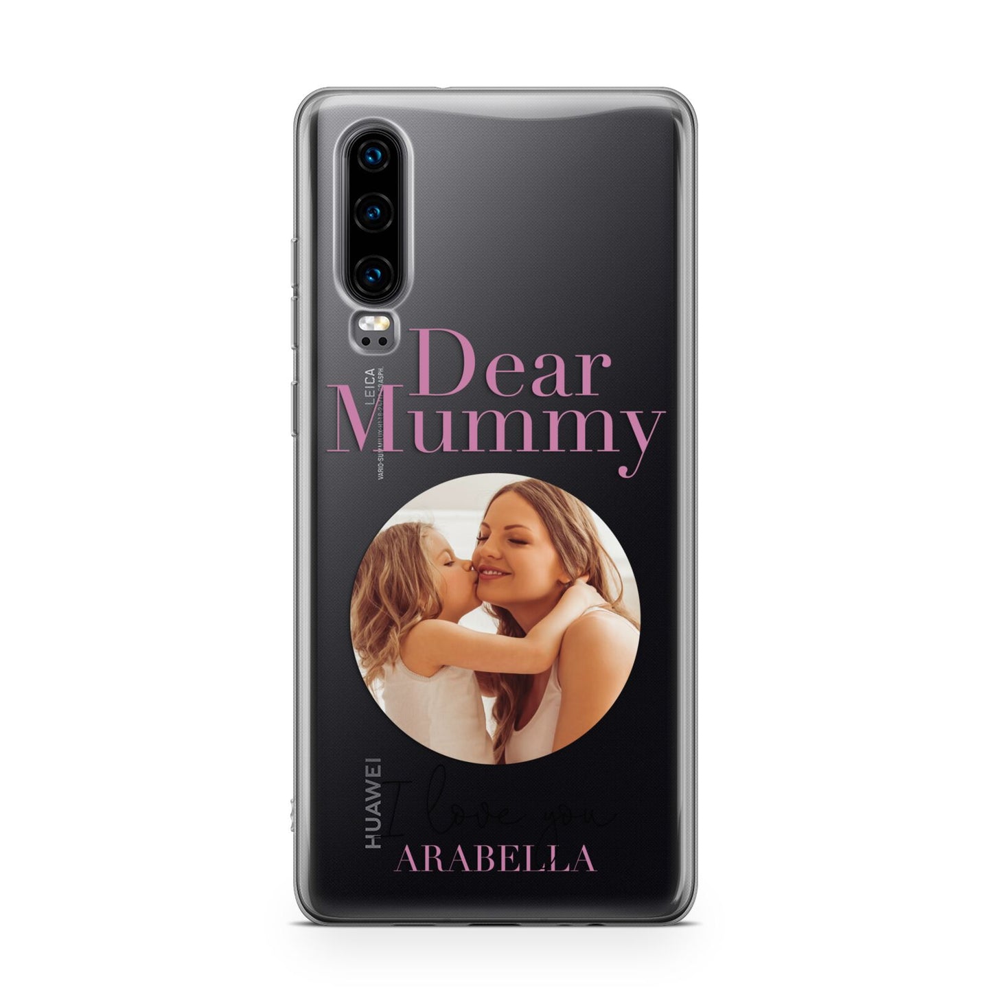 Mummy Personalised Photo with Text Huawei P30 Phone Case