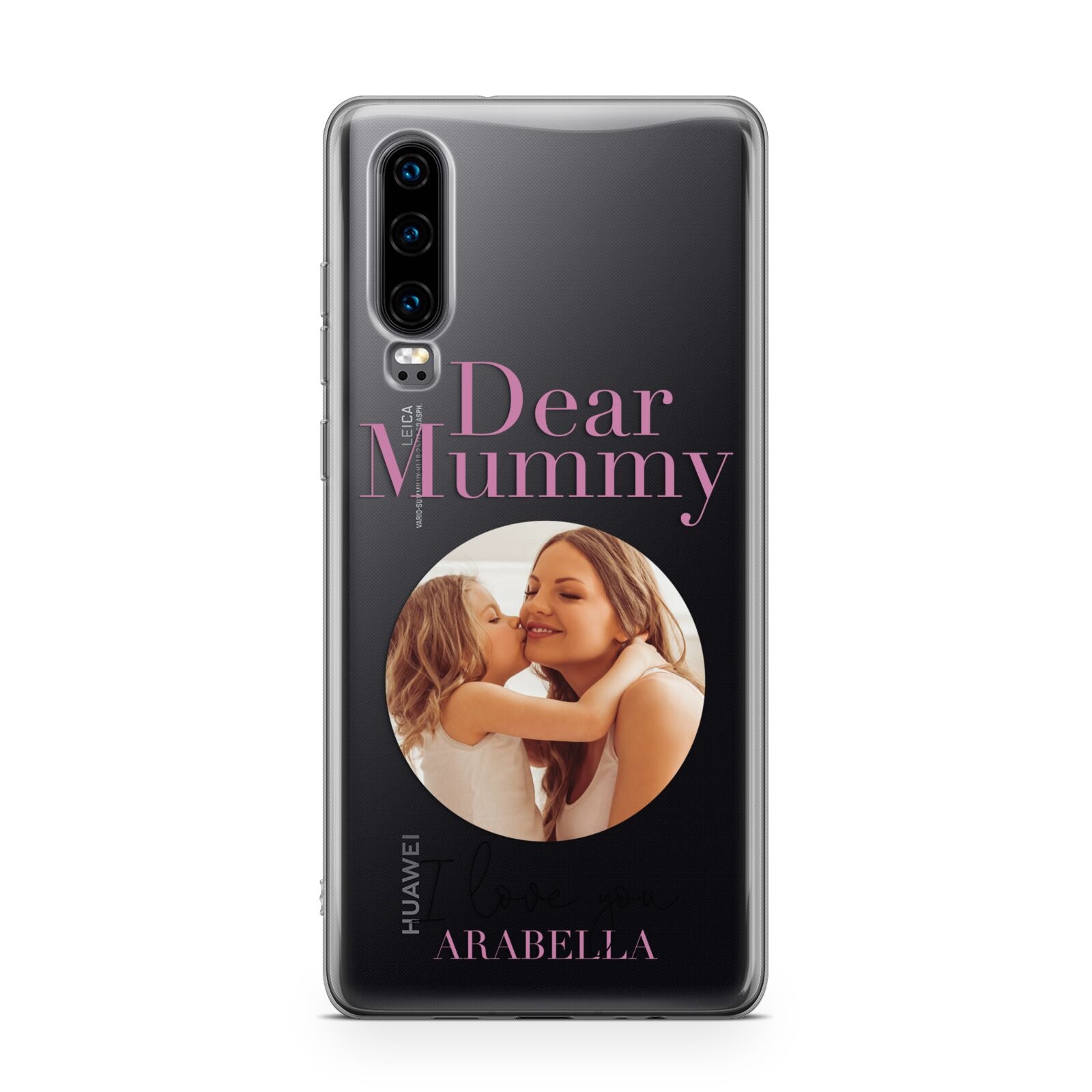 Mummy Personalised Photo with Text Huawei P30 Phone Case