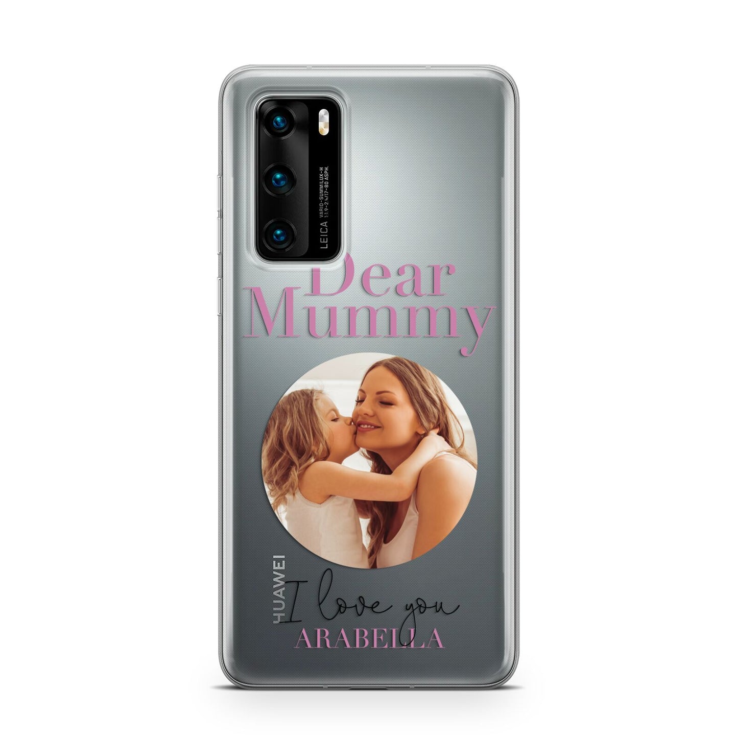 Mummy Personalised Photo with Text Huawei P40 Phone Case