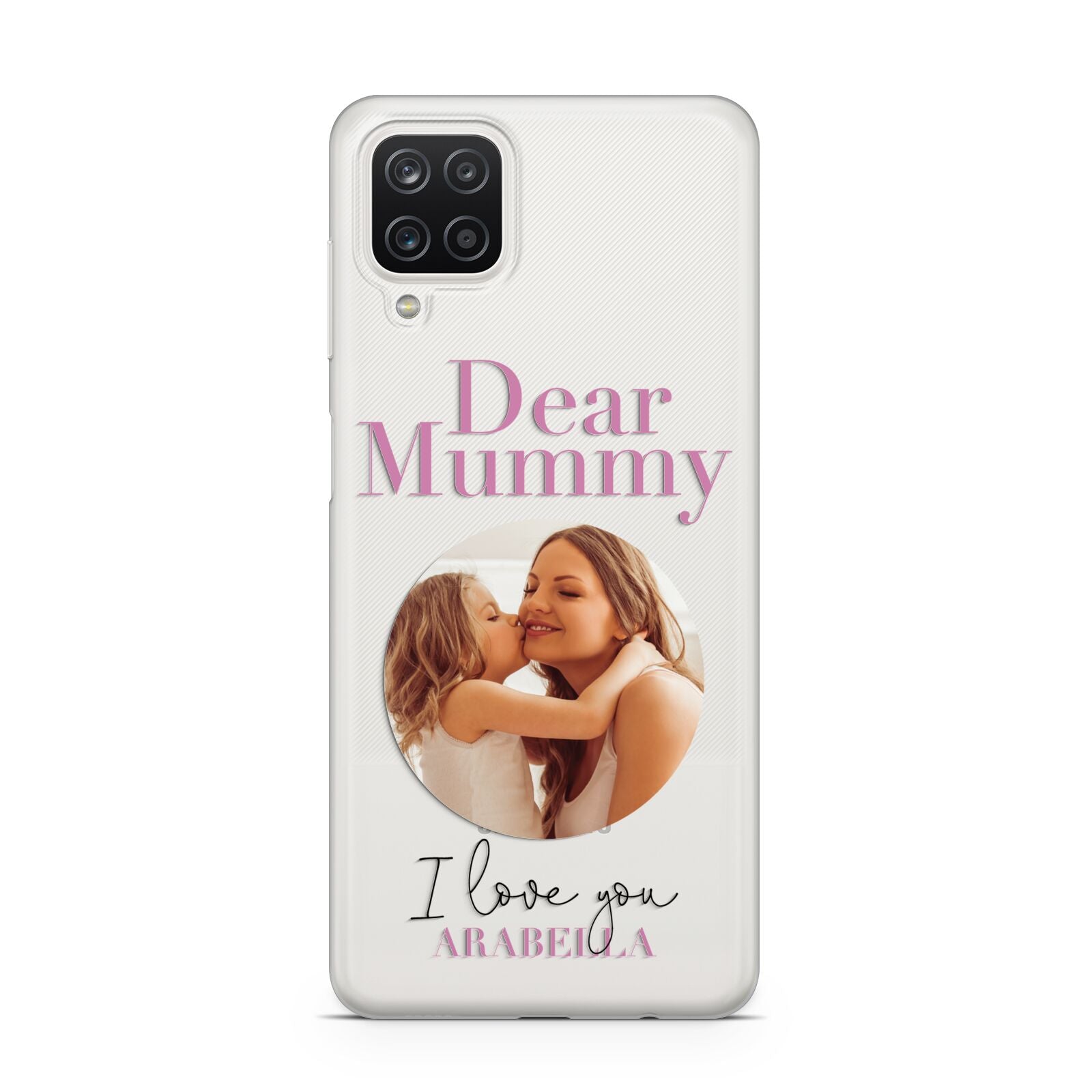 Mummy Personalised Photo with Text Samsung A12 Case