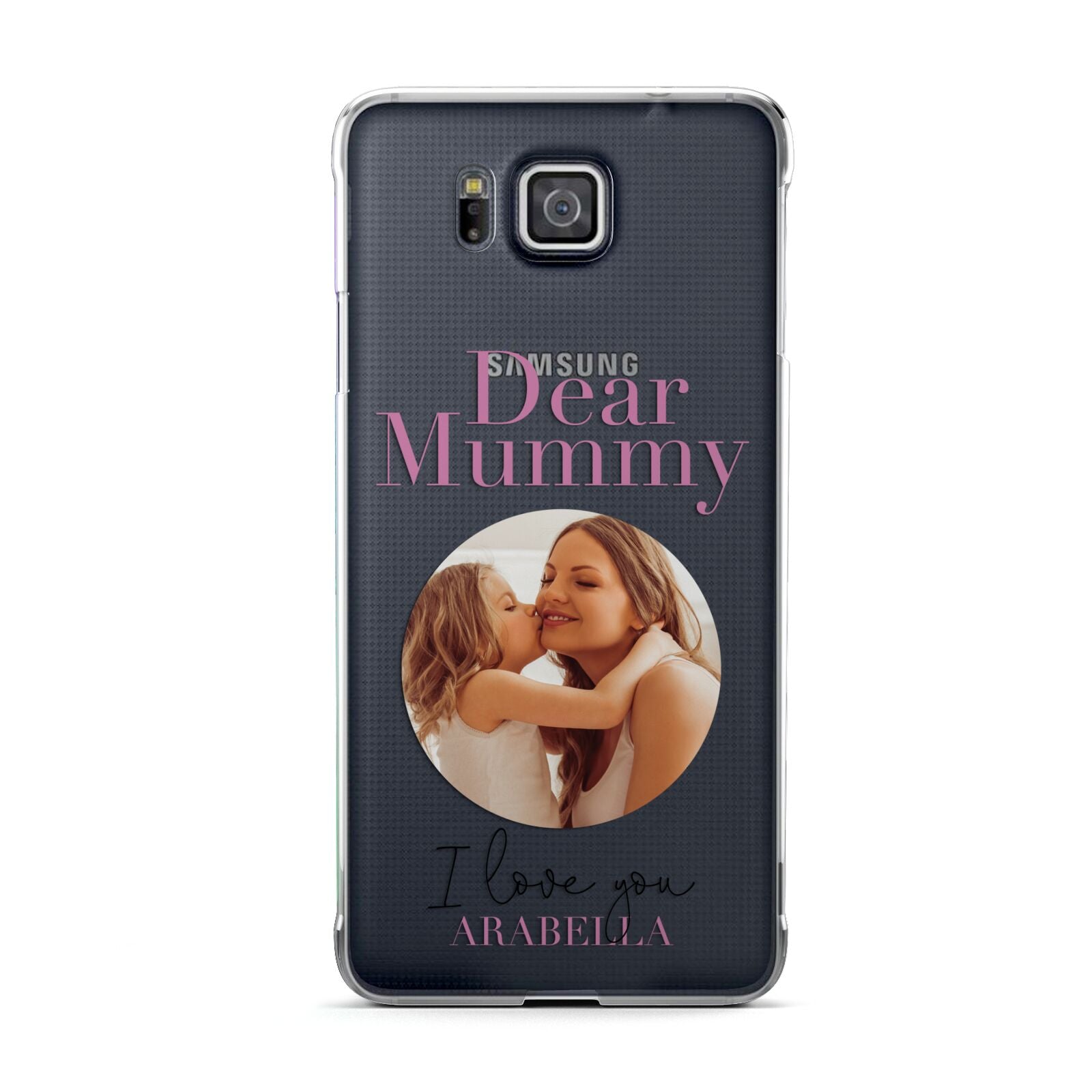 Mummy Personalised Photo with Text Samsung Galaxy Alpha Case