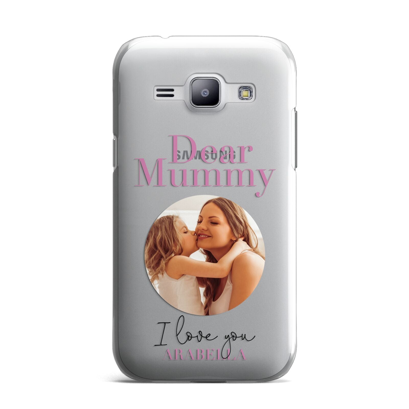 Mummy Personalised Photo with Text Samsung Galaxy J1 2015 Case