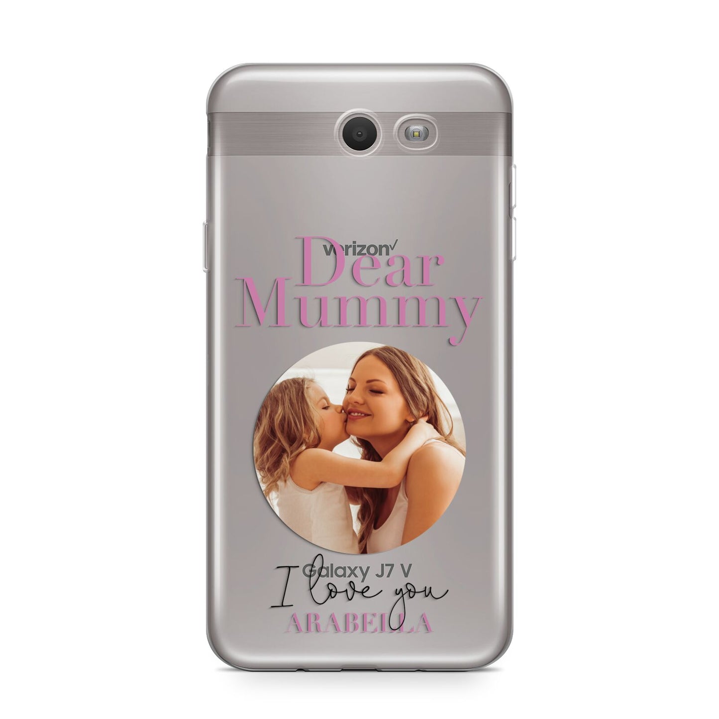 Mummy Personalised Photo with Text Samsung Galaxy J7 2017 Case