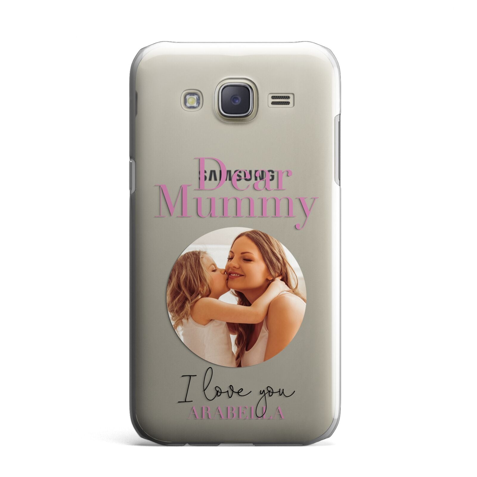 Mummy Personalised Photo with Text Samsung Galaxy J7 Case