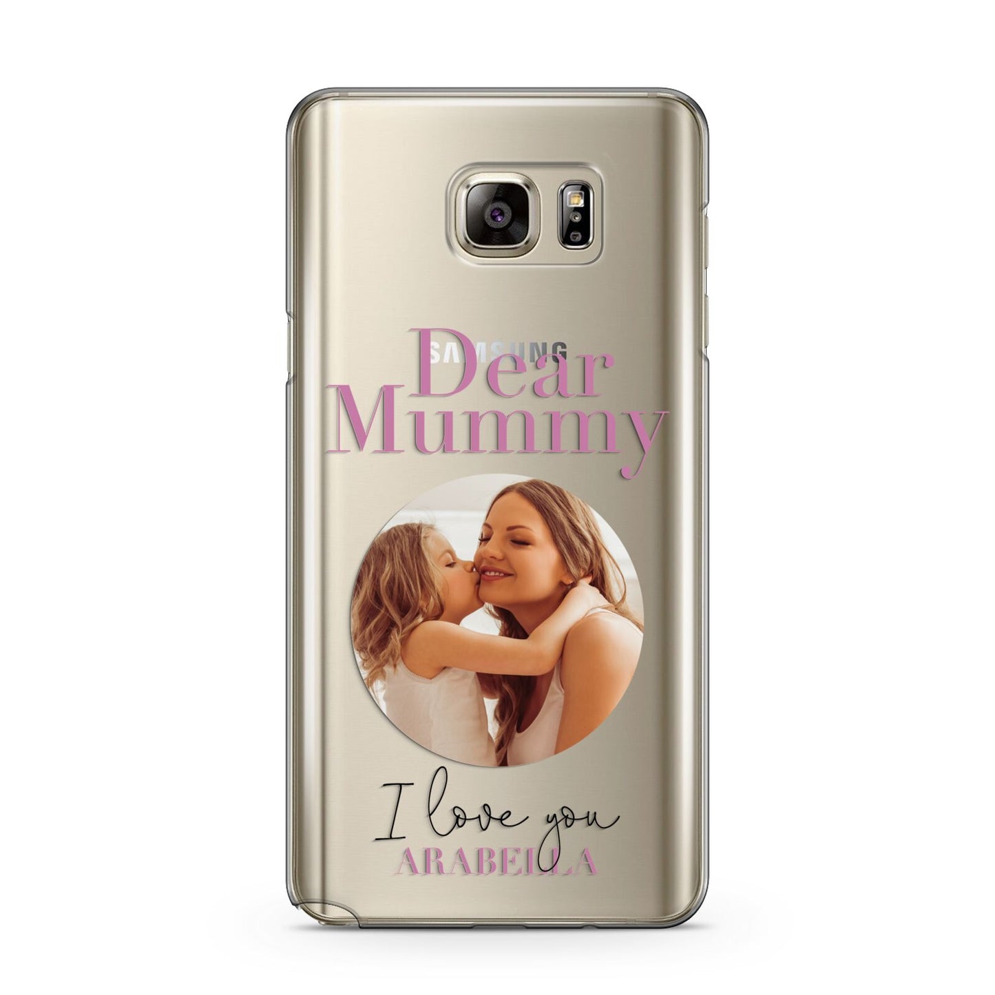 Mummy Personalised Photo with Text Samsung Galaxy Note 5 Case