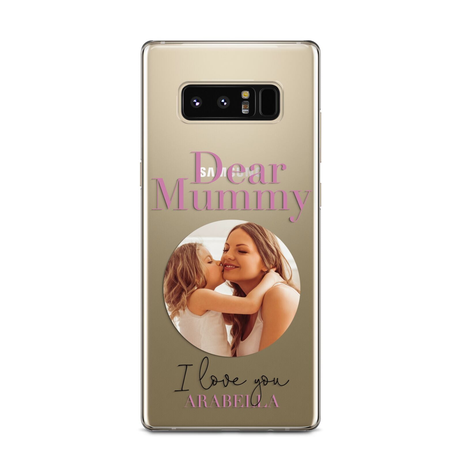 Mummy Personalised Photo with Text Samsung Galaxy Note 8 Case