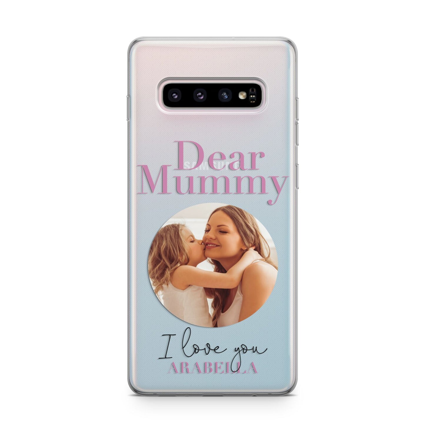 Mummy Personalised Photo with Text Samsung Galaxy S10 Plus Case