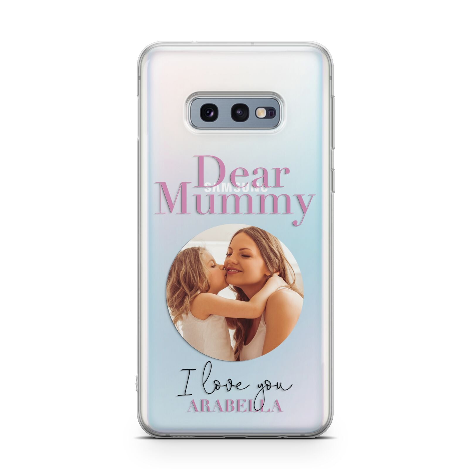 Mummy Personalised Photo with Text Samsung Galaxy S10E Case