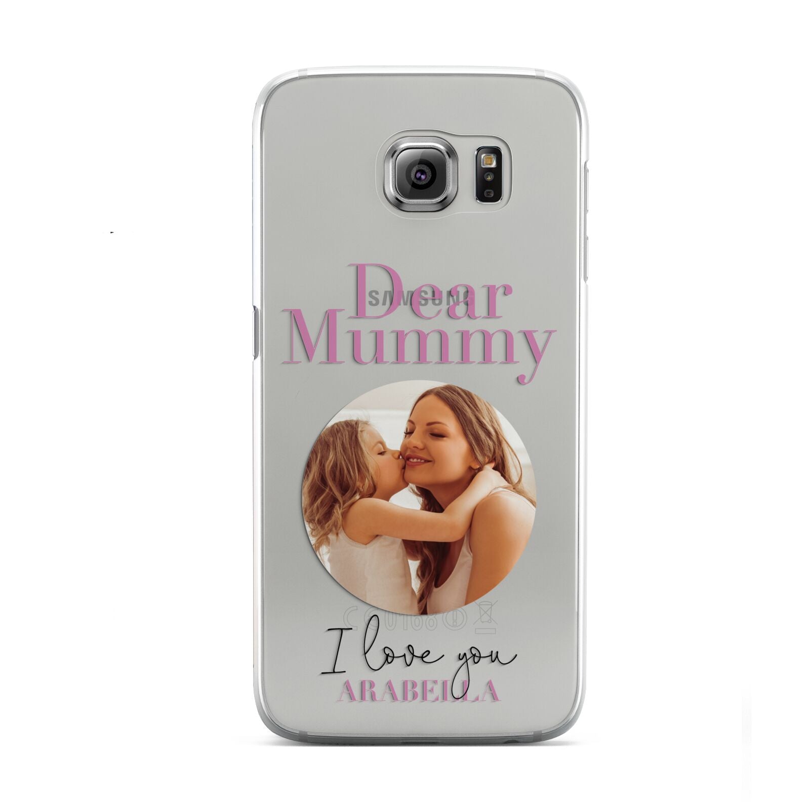 Mummy Personalised Photo with Text Samsung Galaxy S6 Case