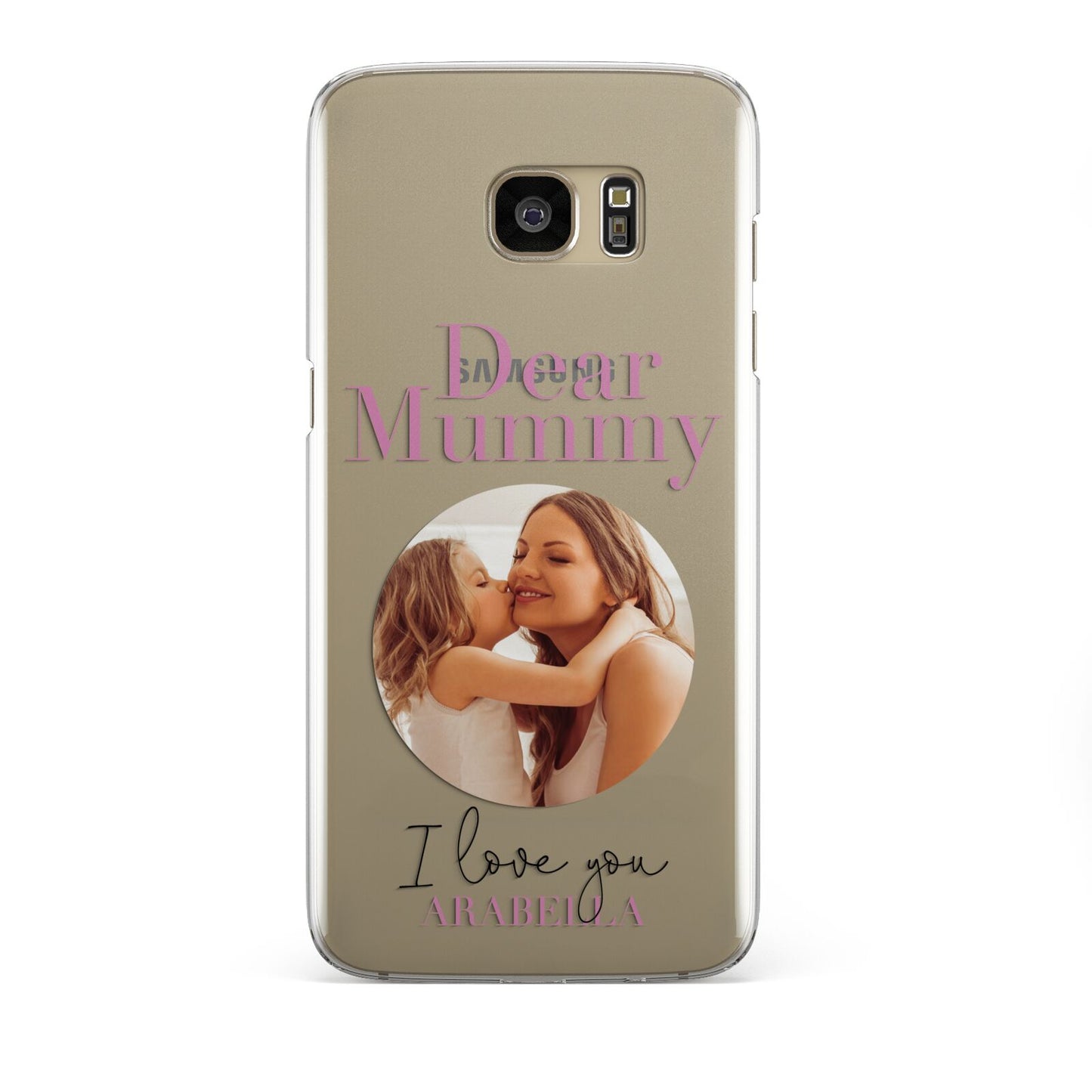 Mummy Personalised Photo with Text Samsung Galaxy S7 Edge Case