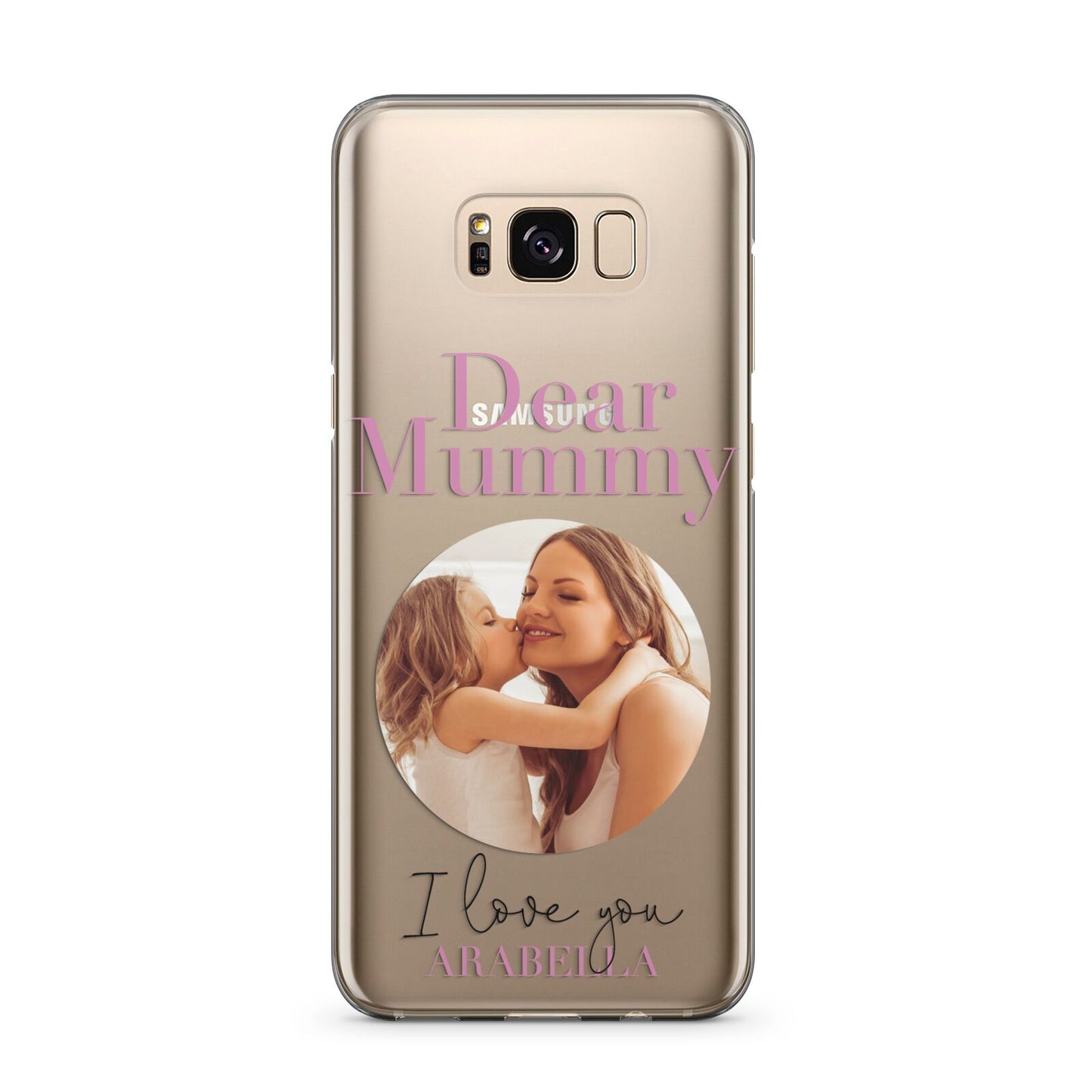 Mummy Personalised Photo with Text Samsung Galaxy S8 Plus Case