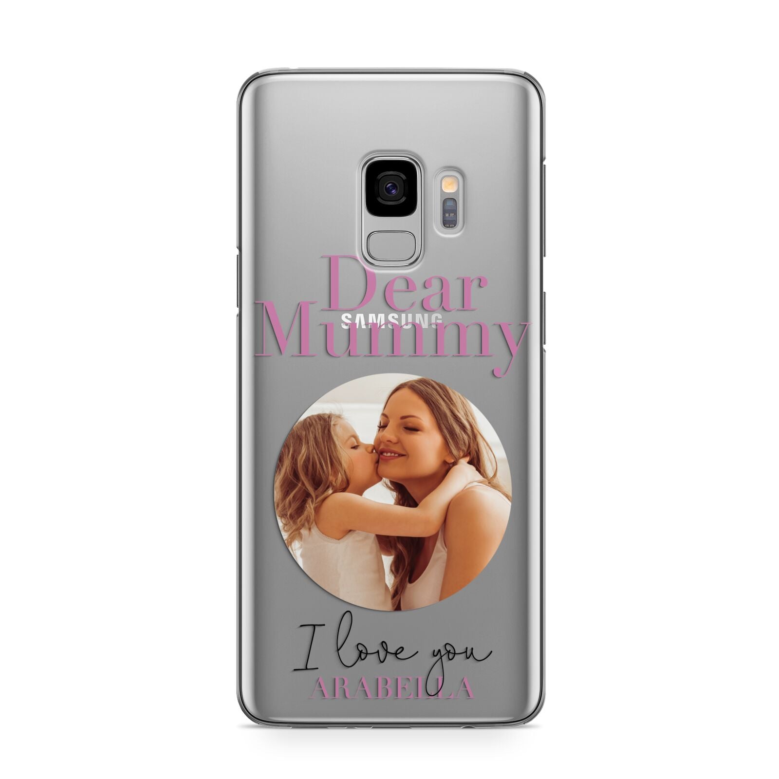 Mummy Personalised Photo with Text Samsung Galaxy S9 Case