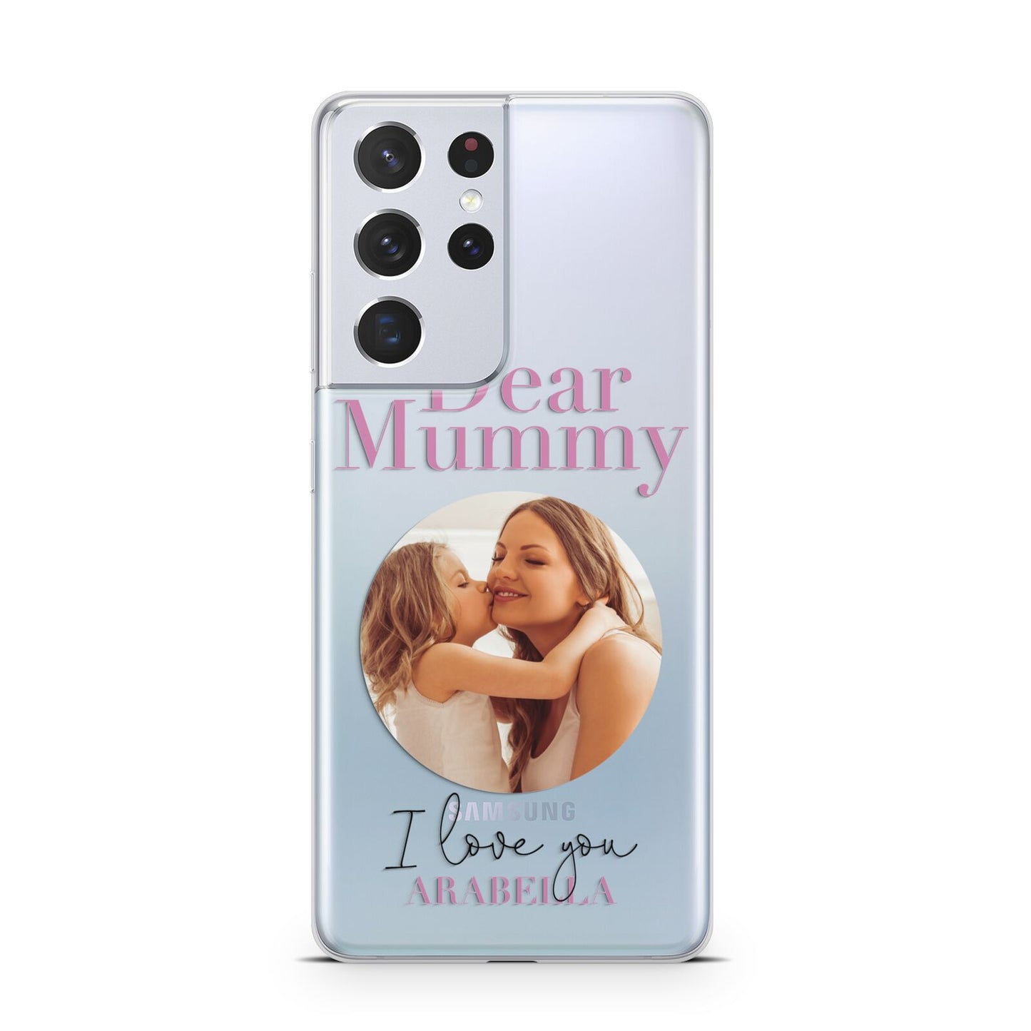 Mummy Personalised Photo with Text Samsung S21 Ultra Case