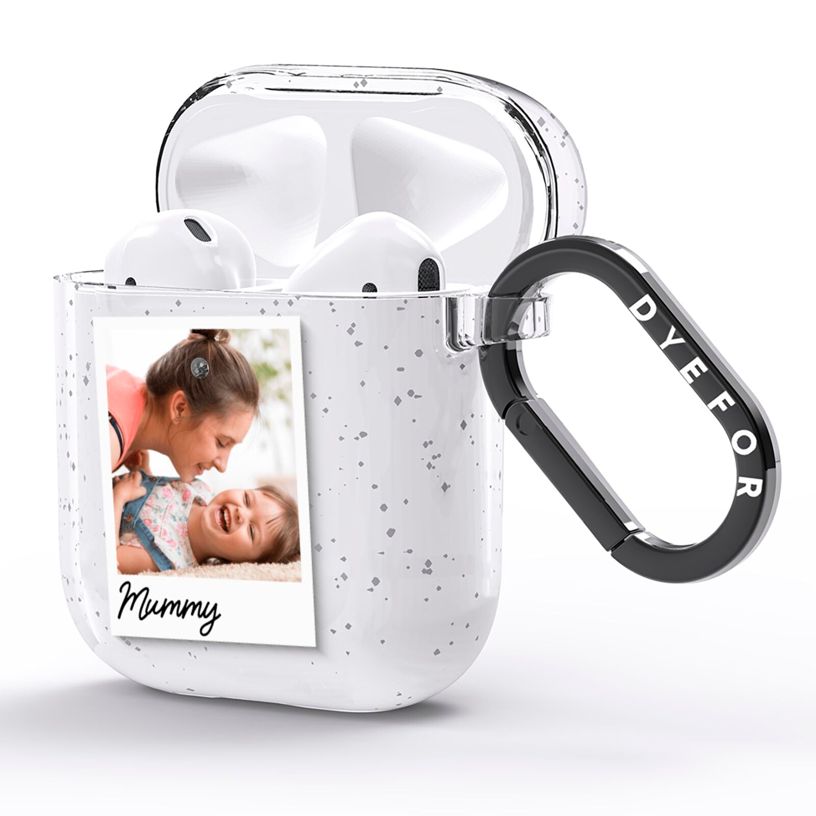 Mummy Photo AirPods Glitter Case Side Image