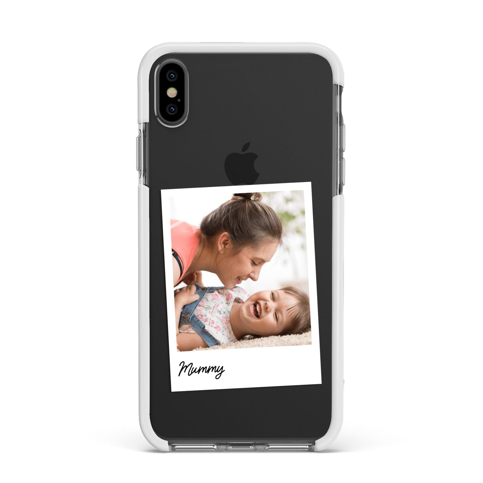 Mummy Photo Apple iPhone Xs Max Impact Case White Edge on Black Phone