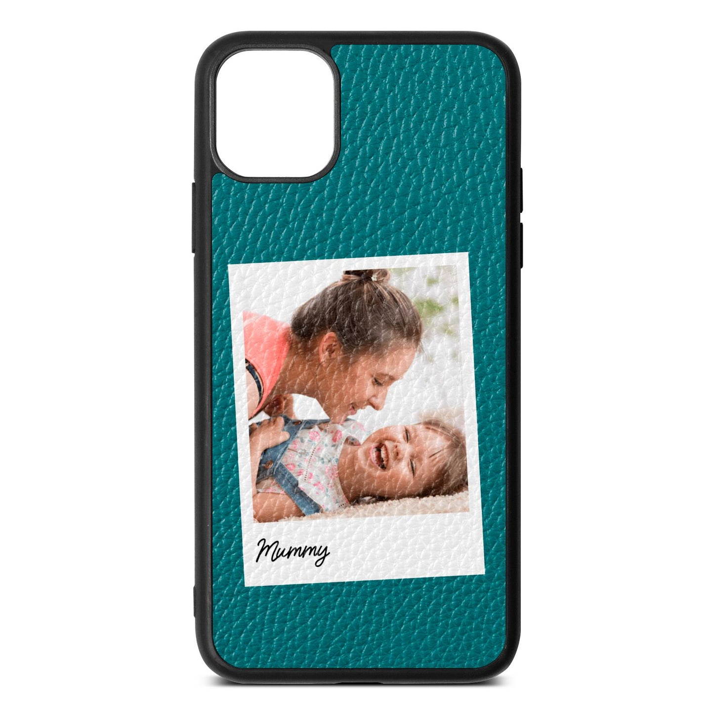 Mummy Photo Green Pebble Leather iPhone 11 Pro Max Case