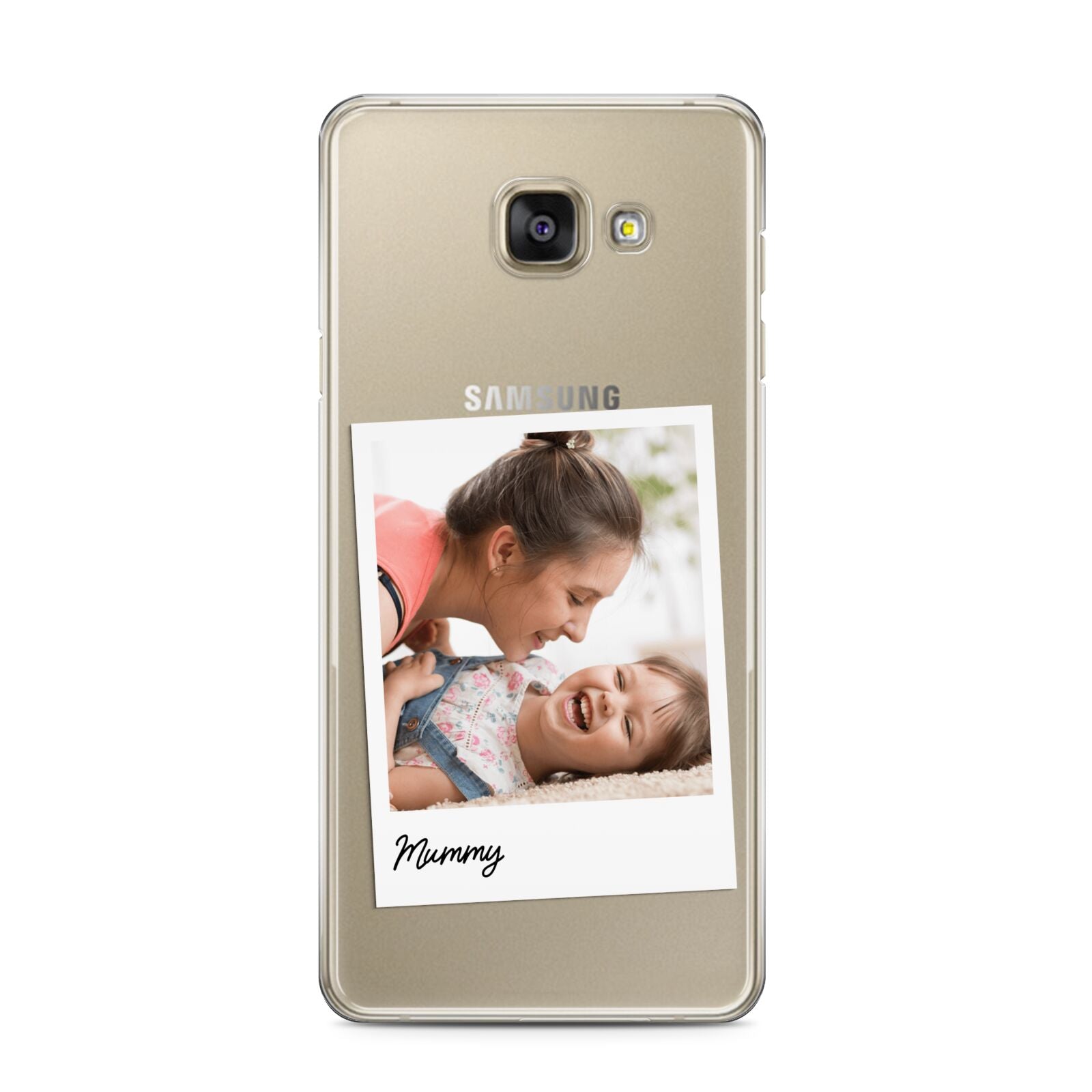 Mummy Photo Samsung Galaxy A3 2016 Case on gold phone