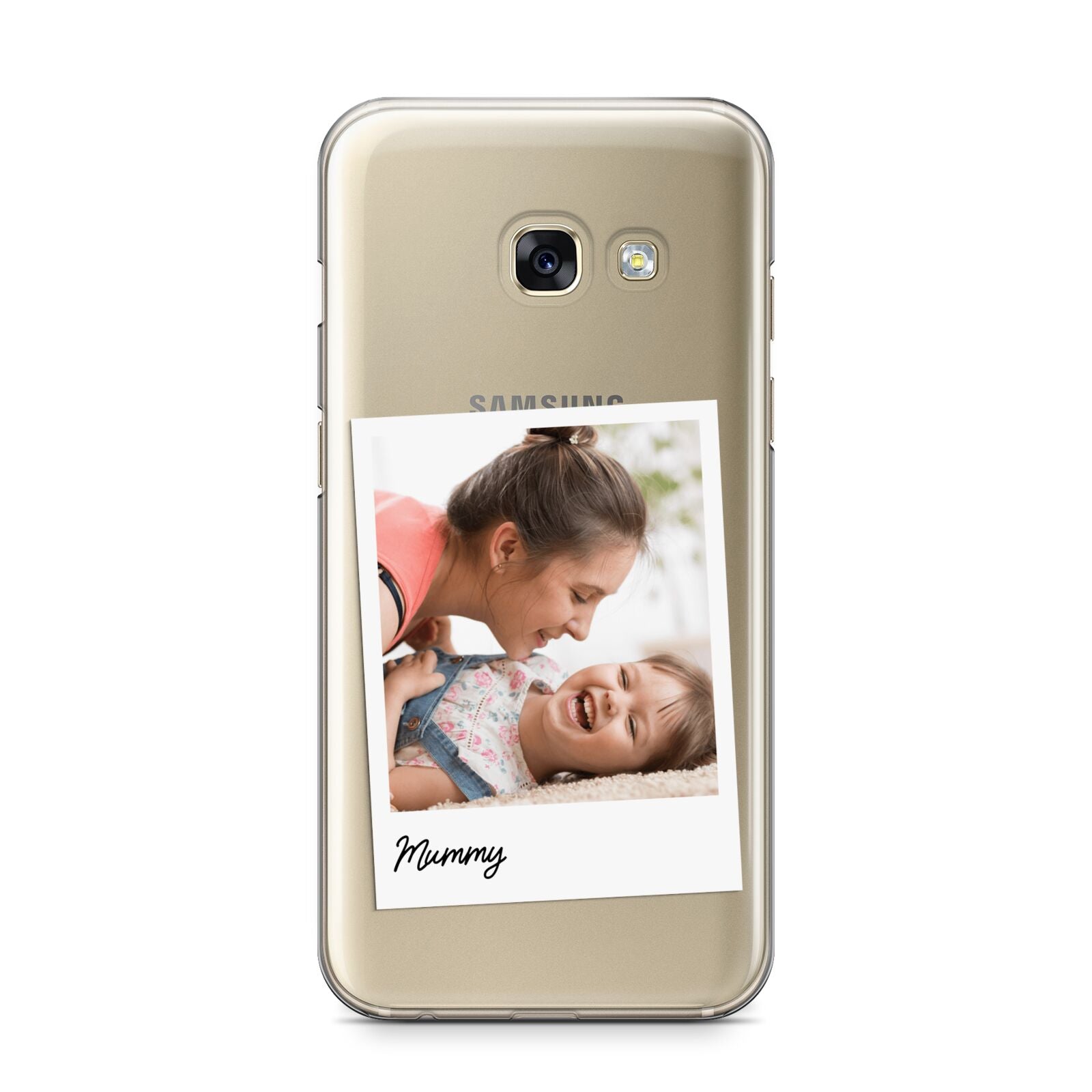 Mummy Photo Samsung Galaxy A3 2017 Case on gold phone