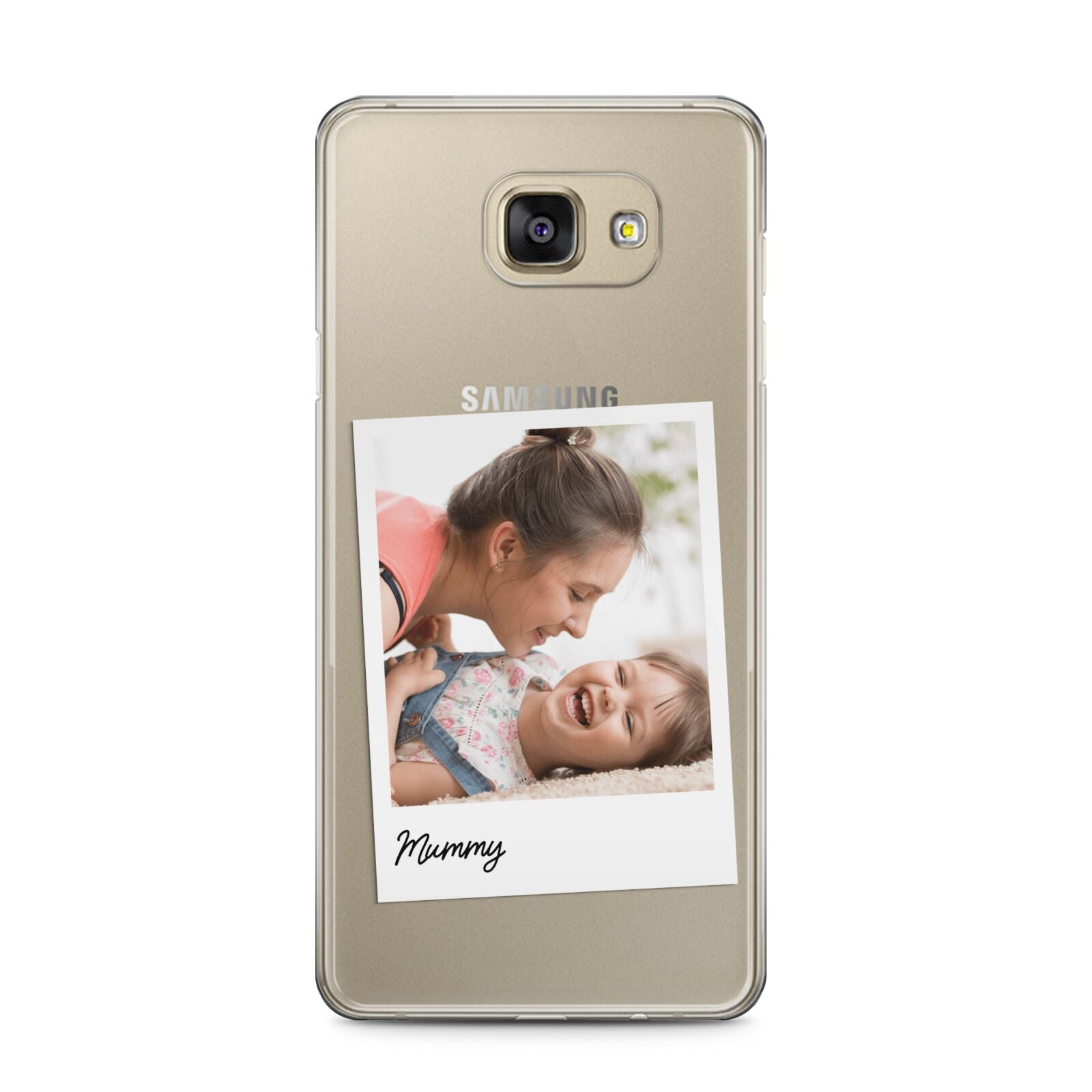 Mummy Photo Samsung Galaxy A5 2016 Case on gold phone