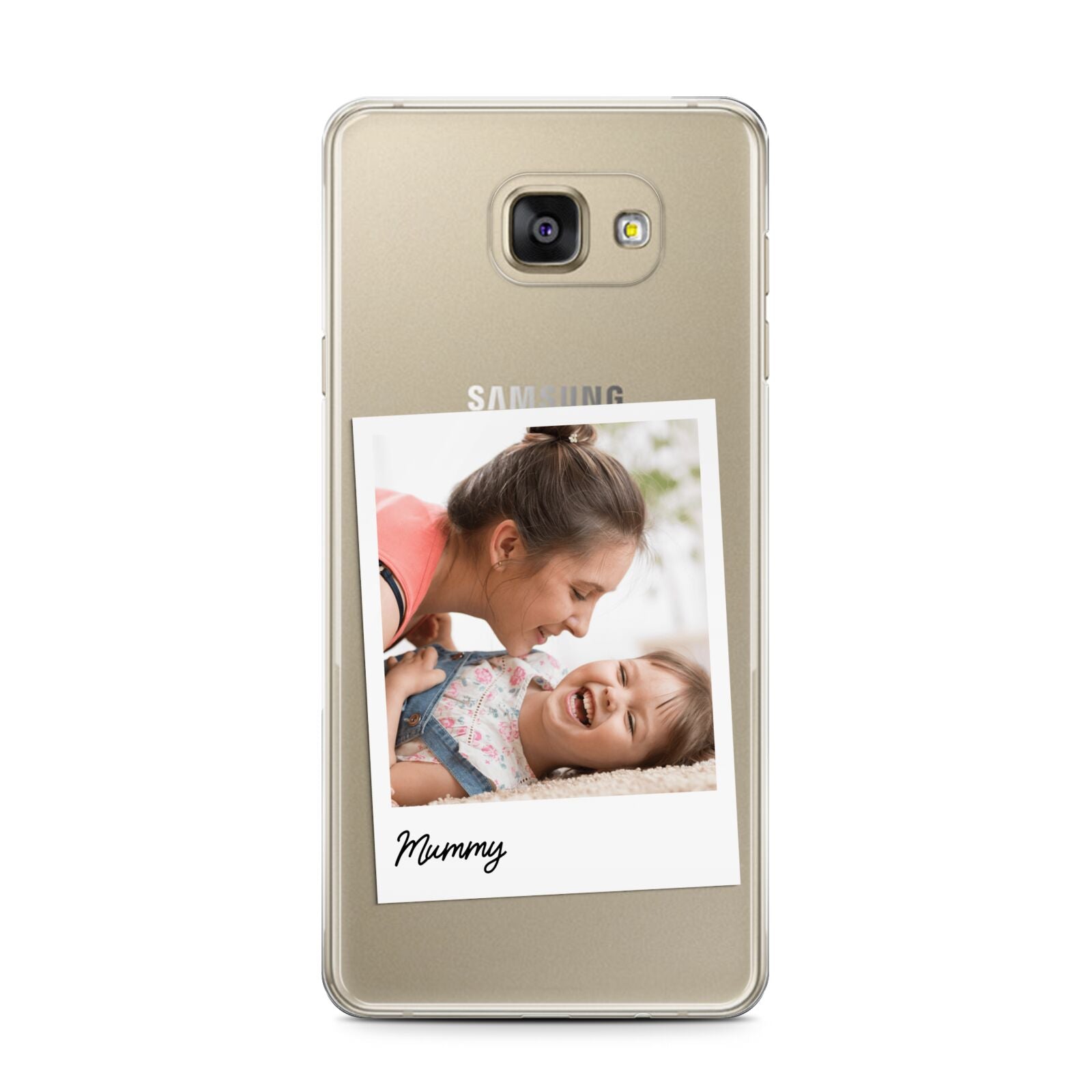 Mummy Photo Samsung Galaxy A7 2016 Case on gold phone