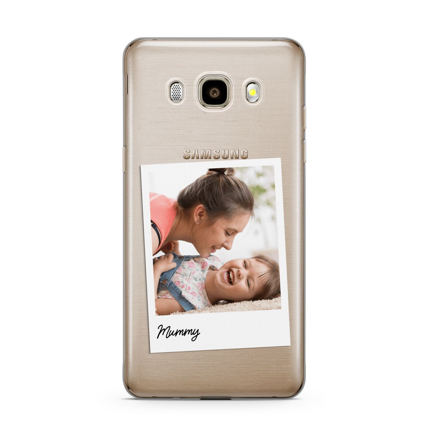 Mummy Photo Samsung Galaxy J7 2016 Case on gold phone