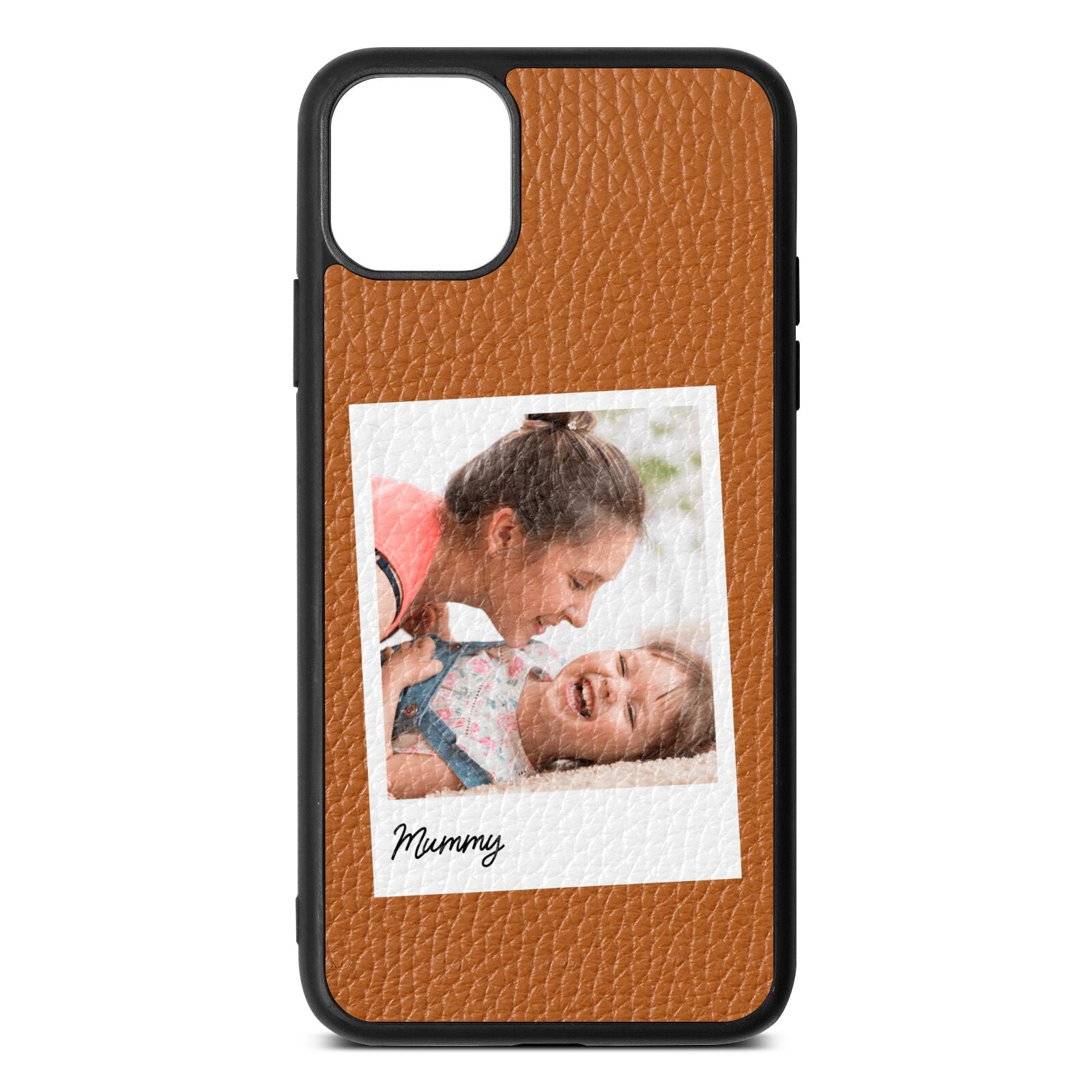 Mummy Photo Tan Pebble Leather iPhone 11 Pro Max Case