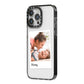 Mummy Photo iPhone 14 Pro Max Black Impact Case Side Angle on Silver phone