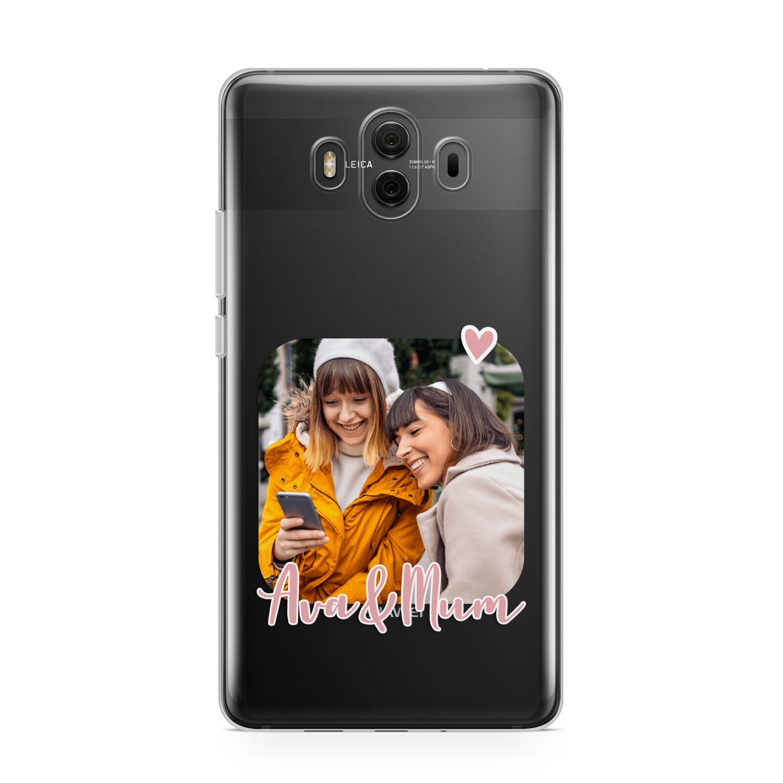 Mummy and Me Custom Photo Huawei Mate 10 Protective Phone Case