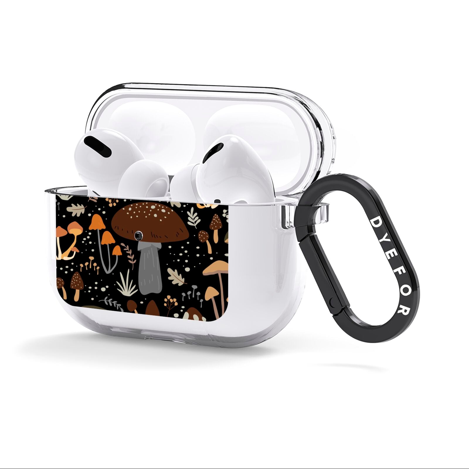 Mushroom AirPods Clear Case 3rd Gen Side Image