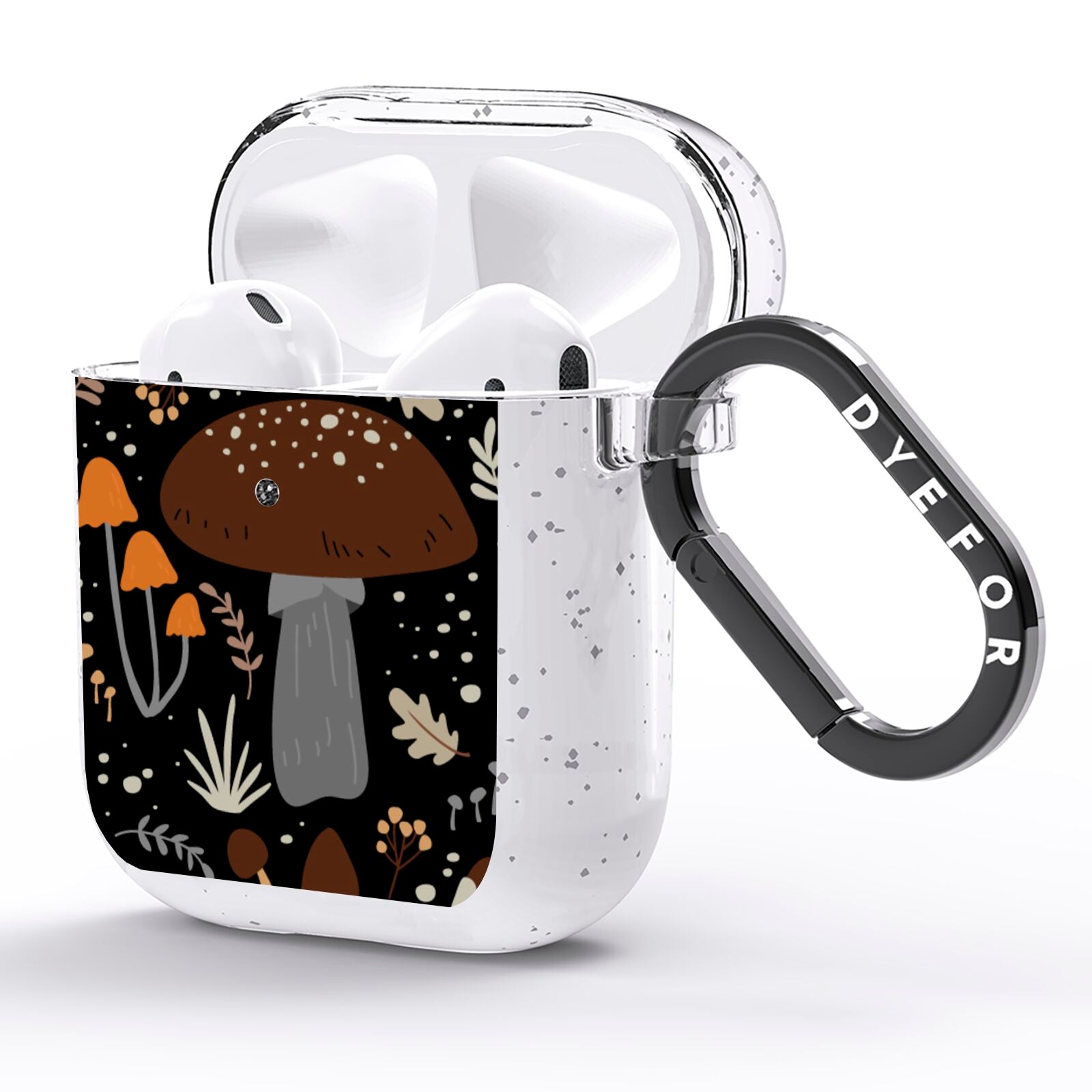 Mushroom AirPods Glitter Case Side Image