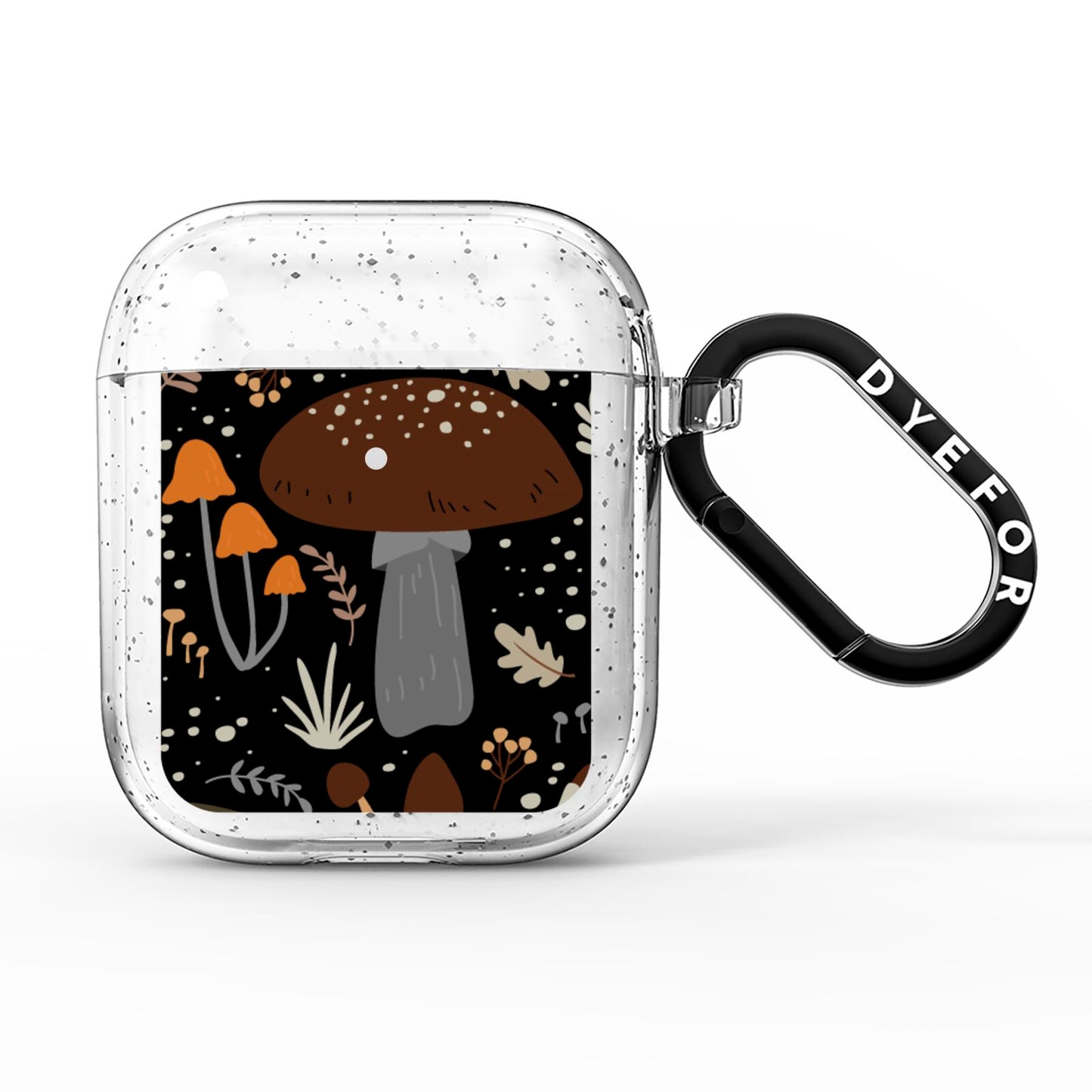 Mushroom AirPods Glitter Case