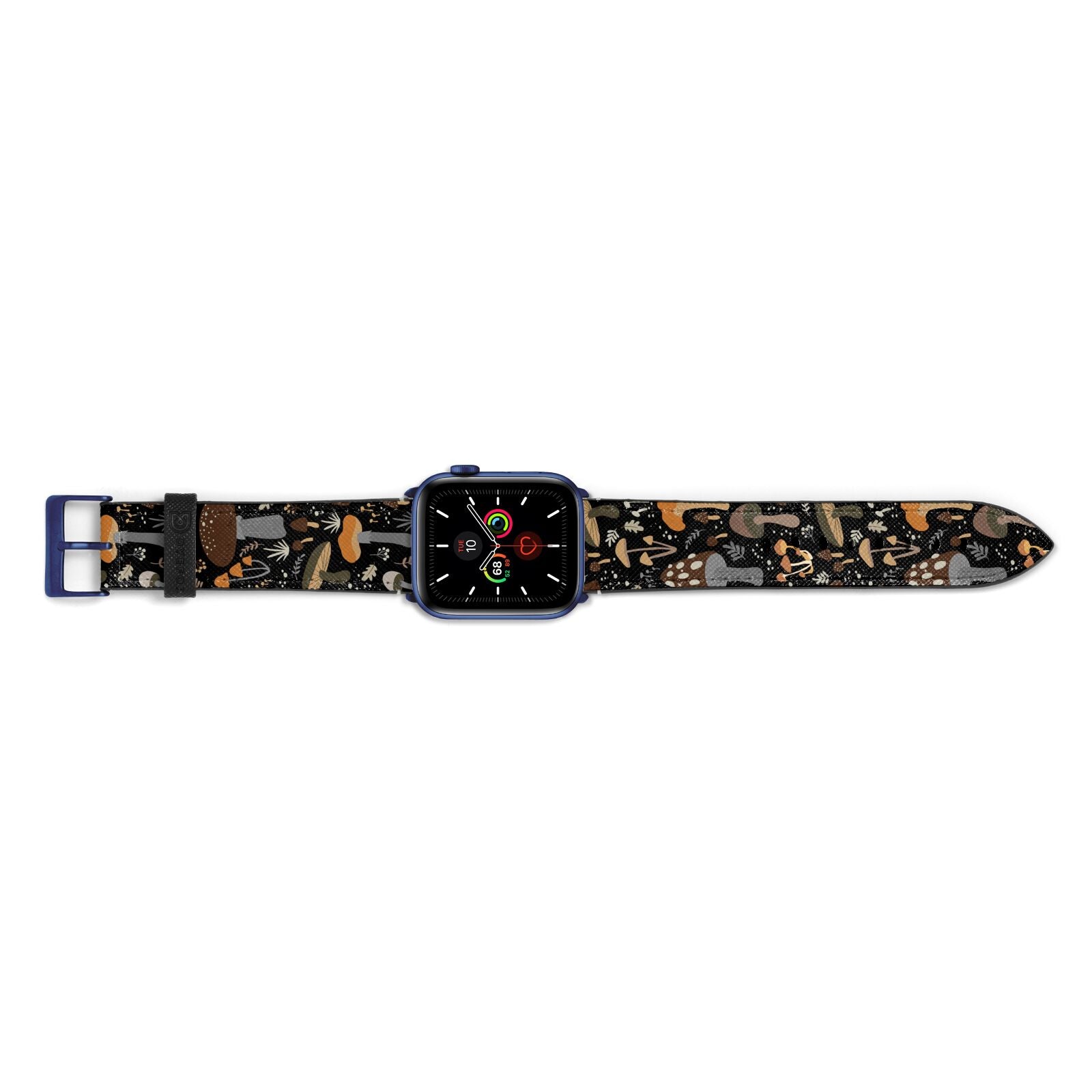 Mushroom Apple Watch Strap Landscape Image Blue Hardware