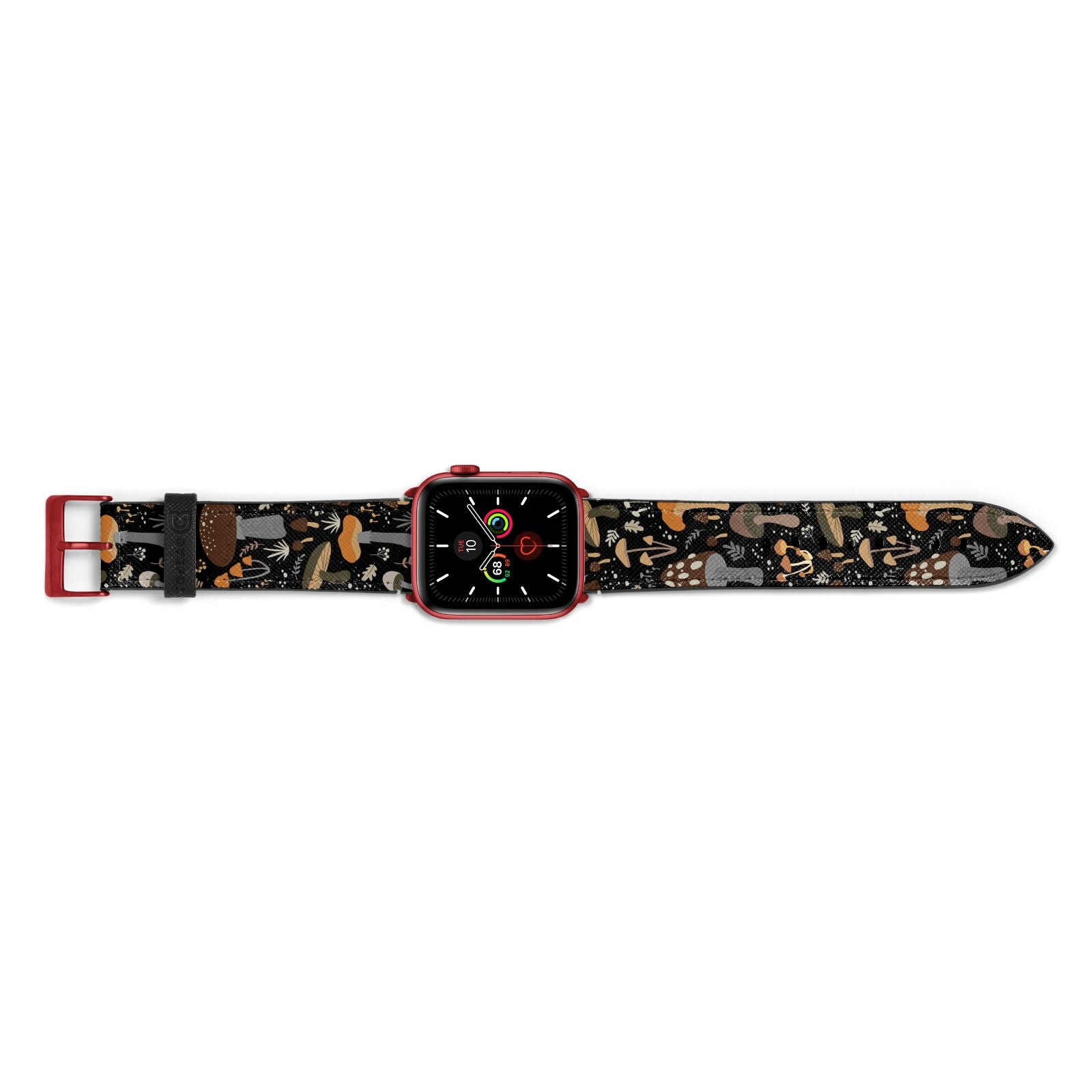 Mushroom Apple Watch Strap Landscape Image Red Hardware