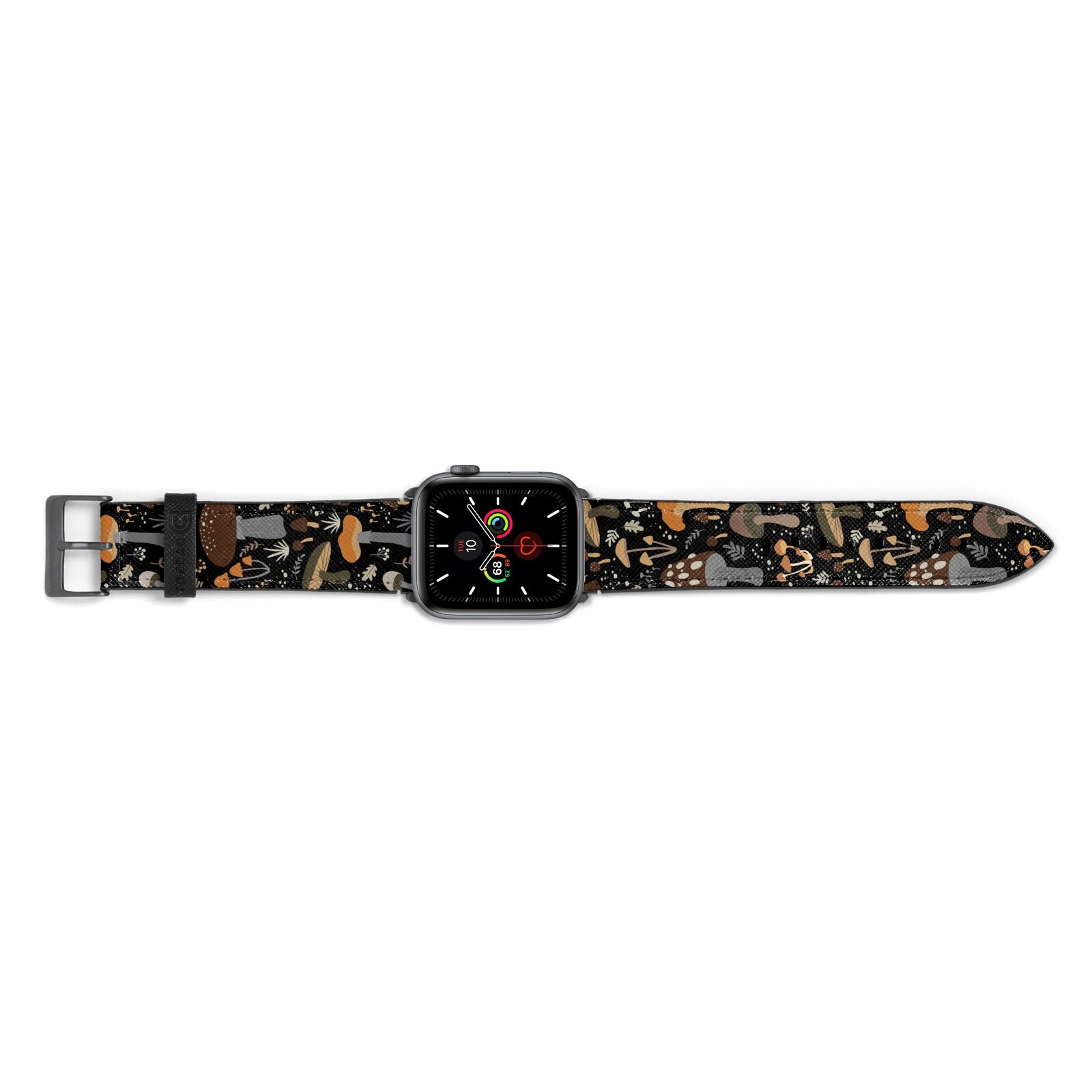 Mushroom Apple Watch Strap Landscape Image Space Grey Hardware