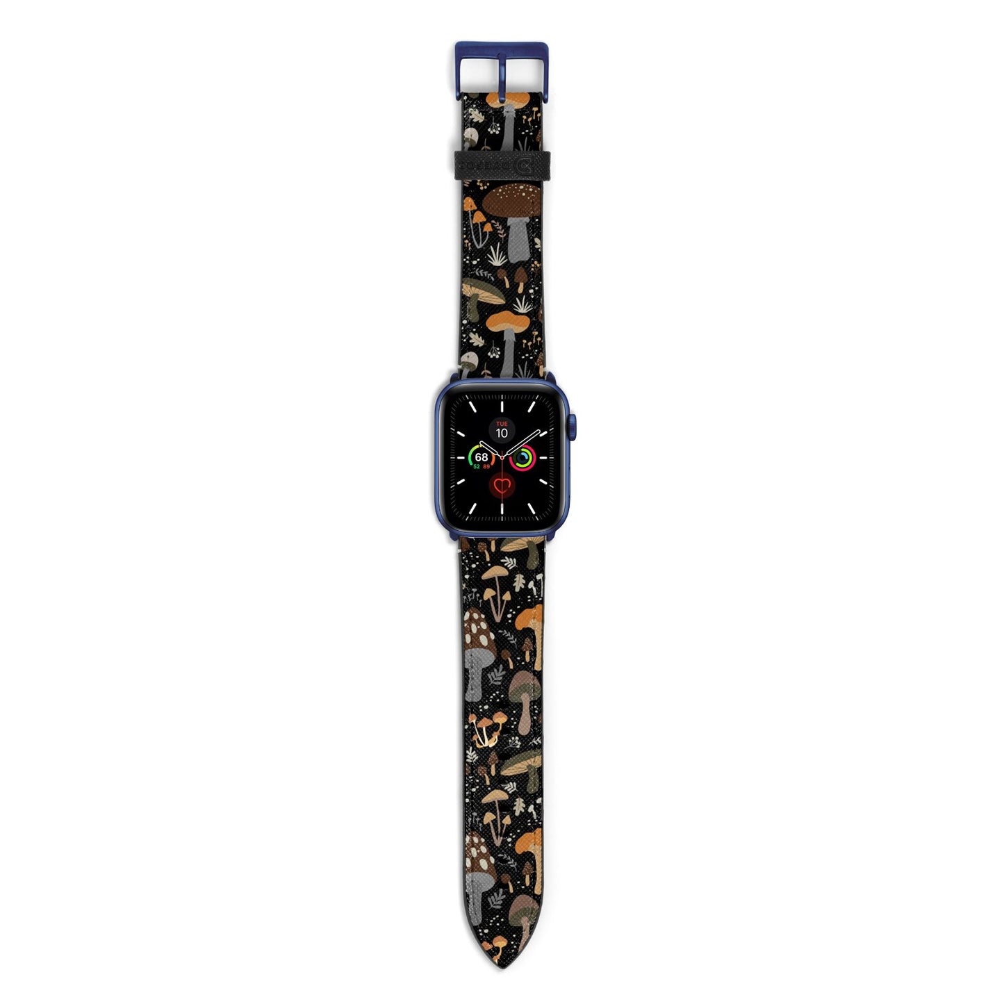 Mushroom Apple Watch Strap with Blue Hardware