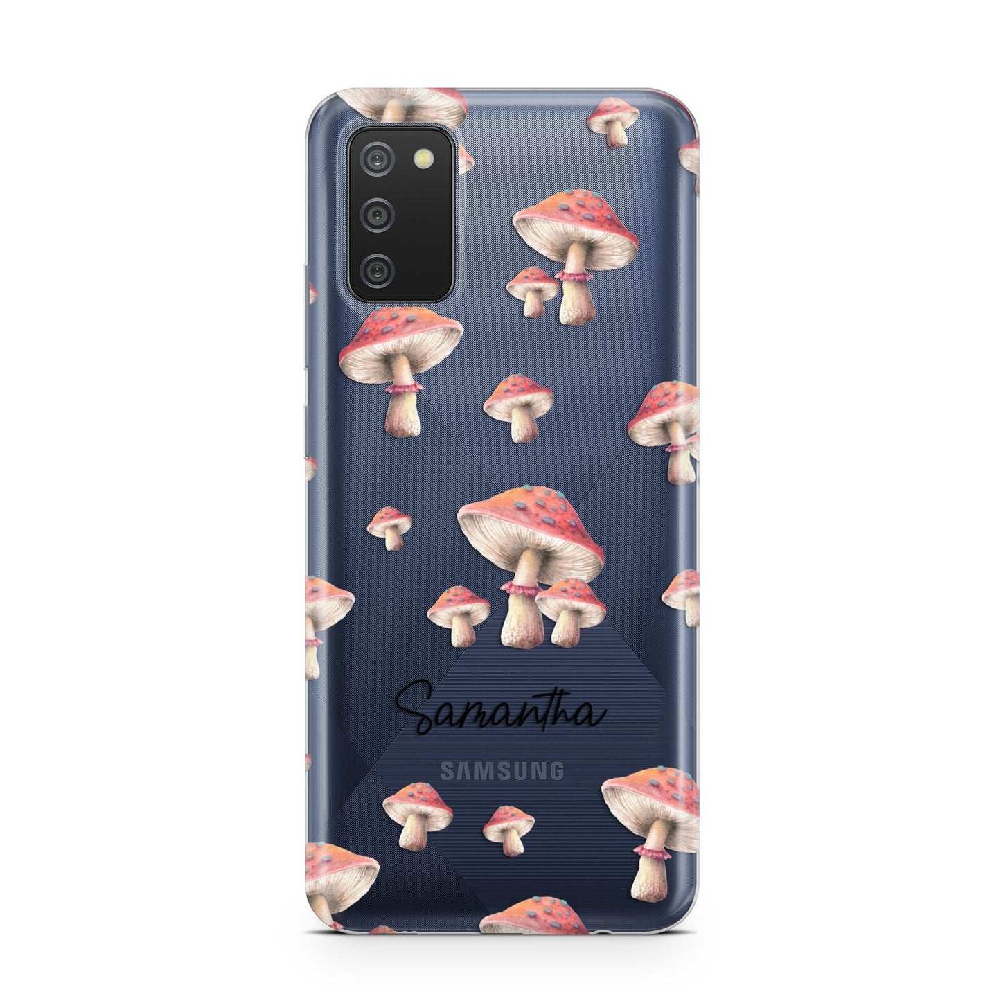 Mushroom Illustrations with Name Samsung A02s Case