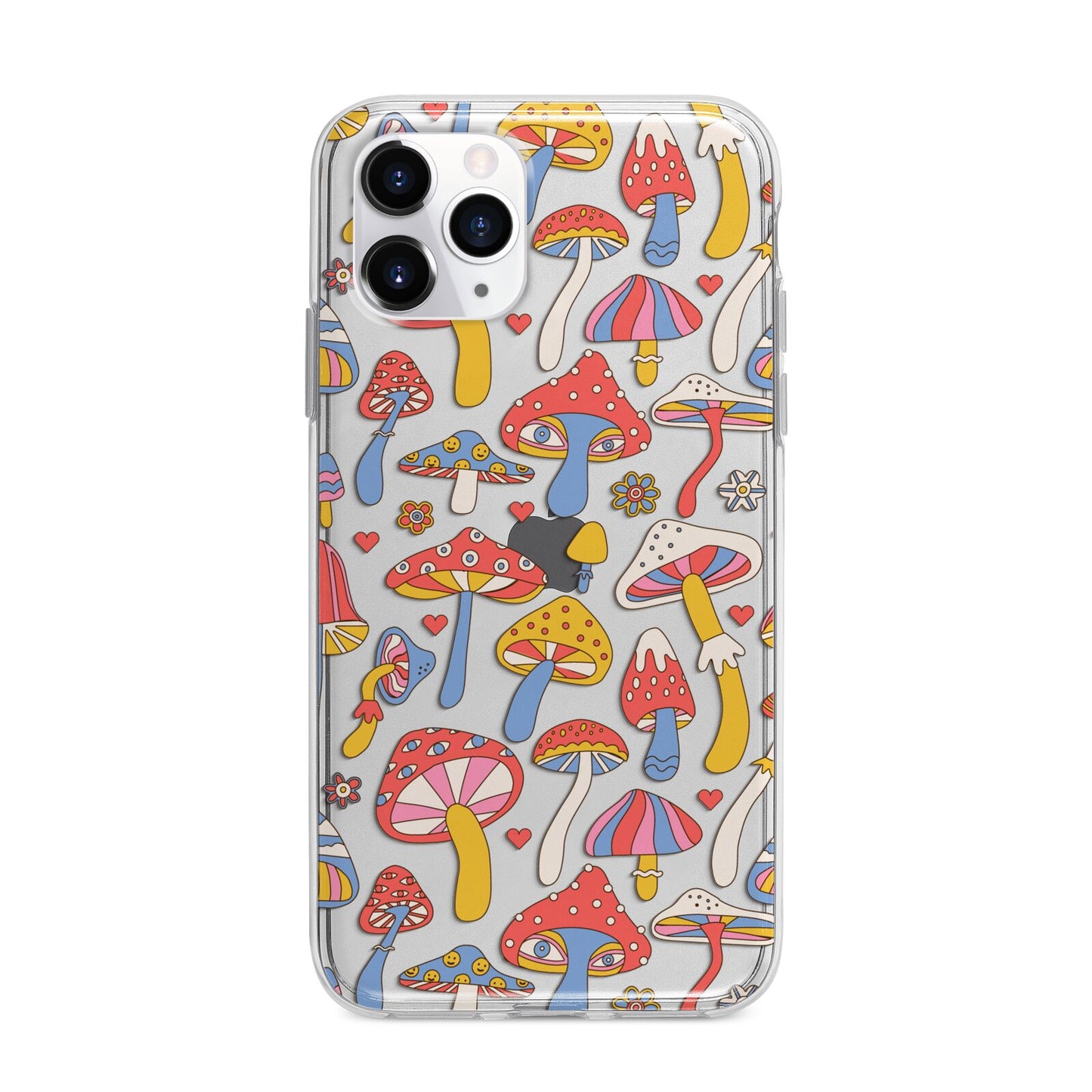 Mushroom Pattern Apple iPhone 11 Pro in Silver with Bumper Case