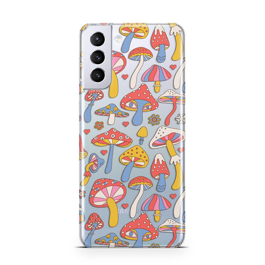 Mushroom Pattern Samsung S21 Plus Phone Case