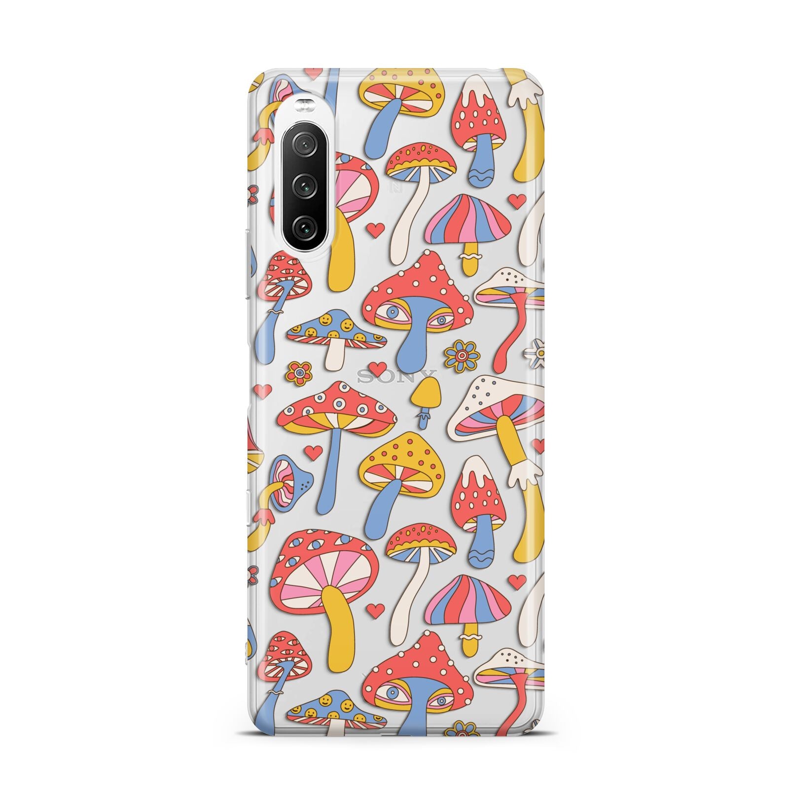 Mushroom Pattern Sony Xperia 10 III Case