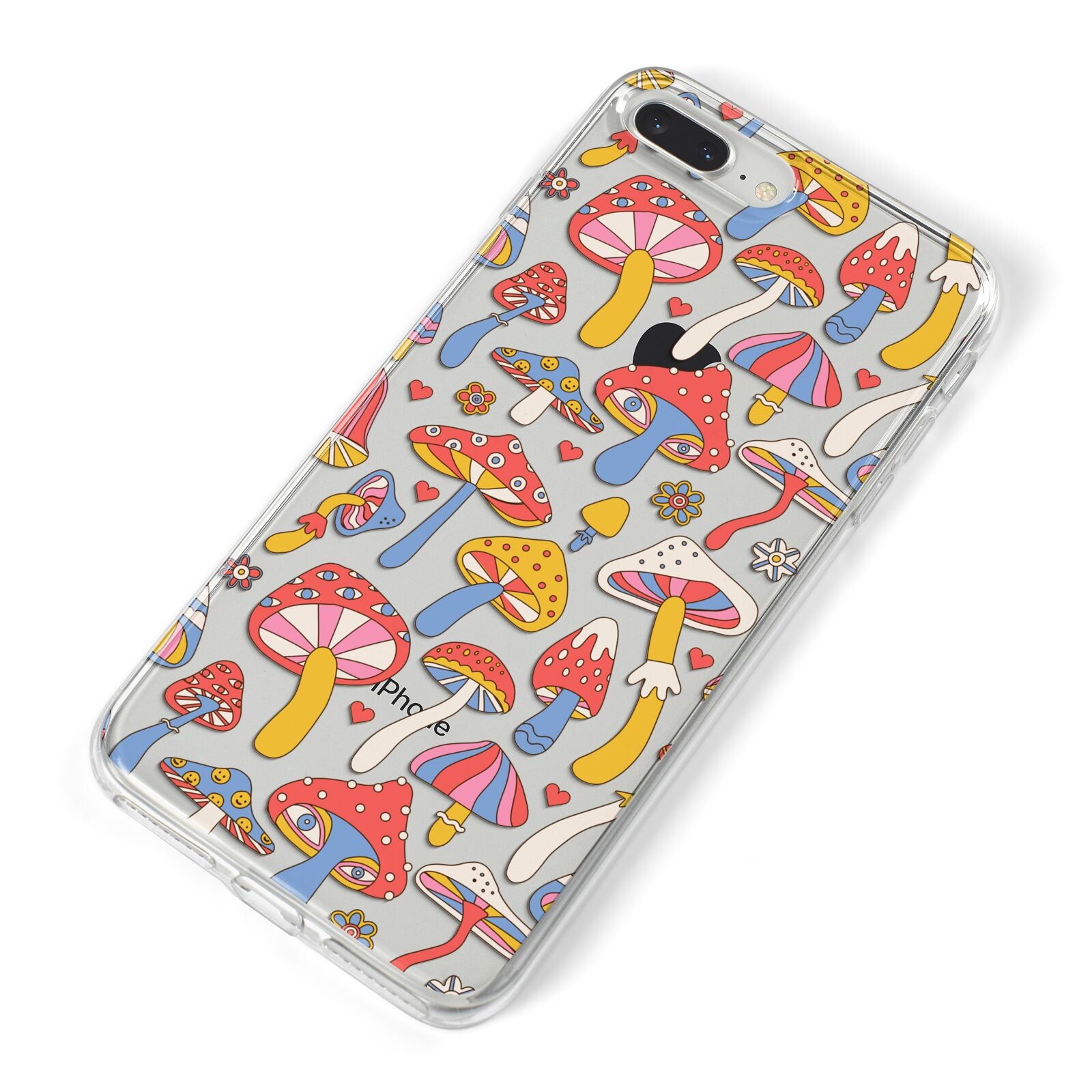 Mushroom Pattern iPhone 8 Plus Bumper Case on Silver iPhone Alternative Image