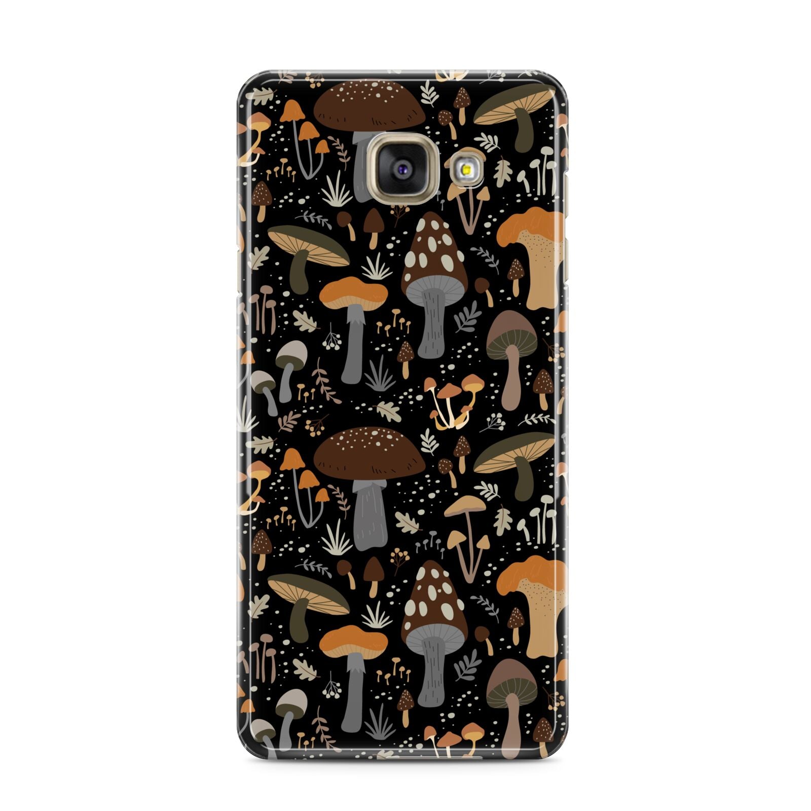 Mushroom Samsung Galaxy A3 2016 Case on gold phone
