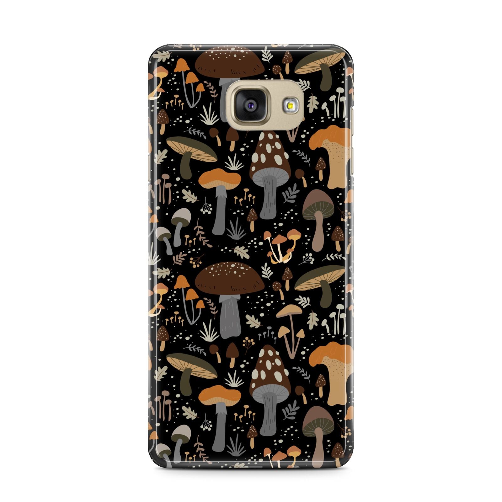Mushroom Samsung Galaxy A7 2016 Case on gold phone
