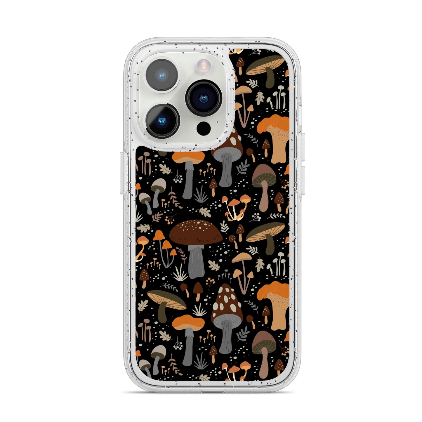 Mushroom iPhone 14 Pro Glitter Tough Case Silver