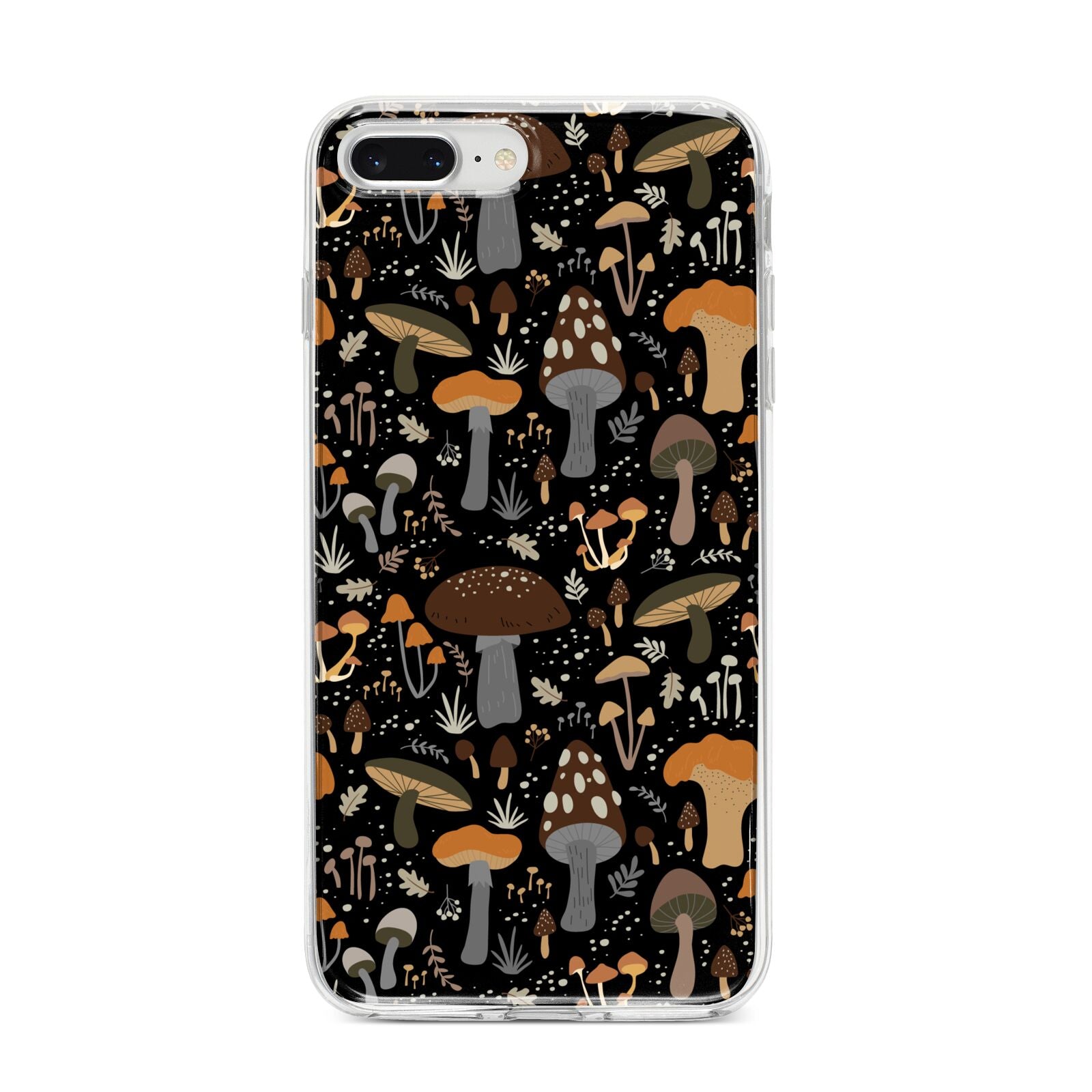 Mushroom iPhone 8 Plus Bumper Case on Silver iPhone