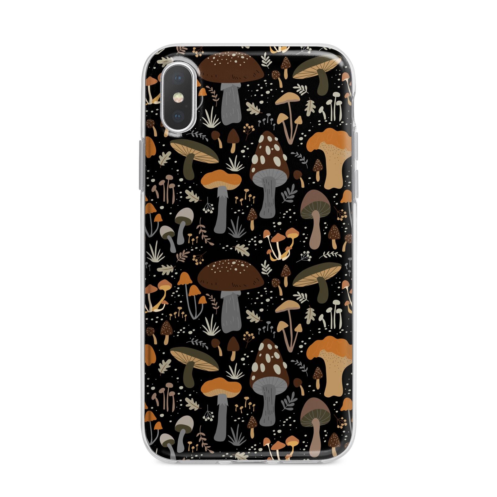 Mushroom iPhone X Bumper Case on Silver iPhone Alternative Image 1