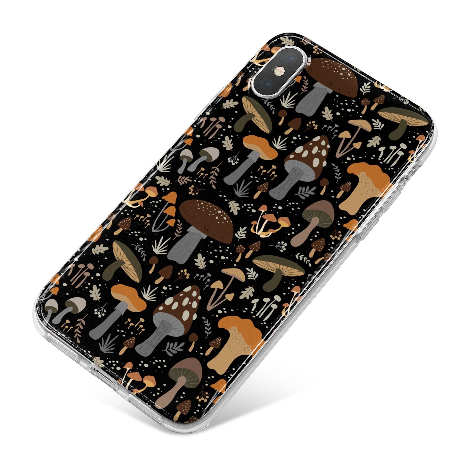 Mushroom iPhone X Bumper Case on Silver iPhone