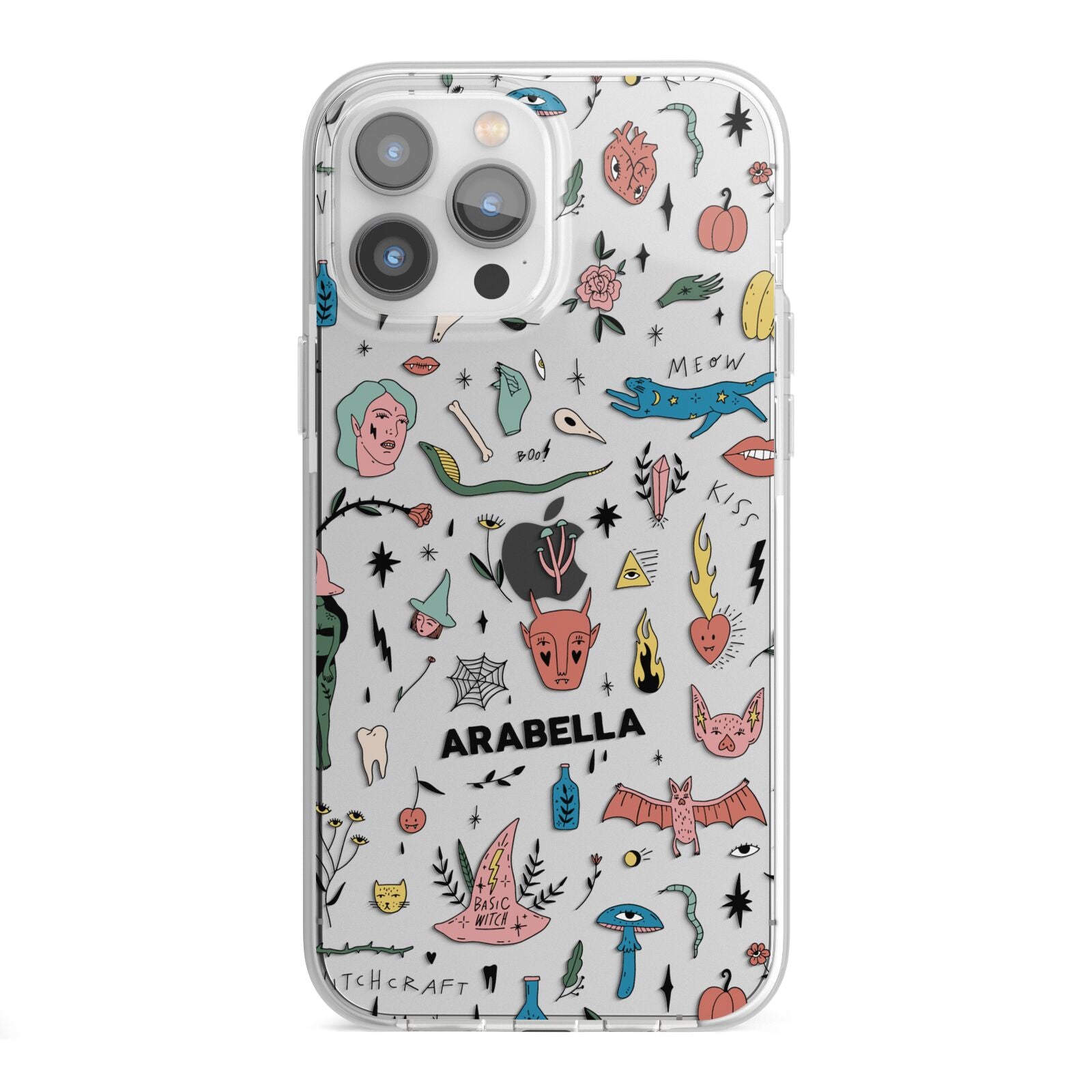 Mystical Magic Personalised iPhone 13 Pro Max TPU Impact Case with White Edges