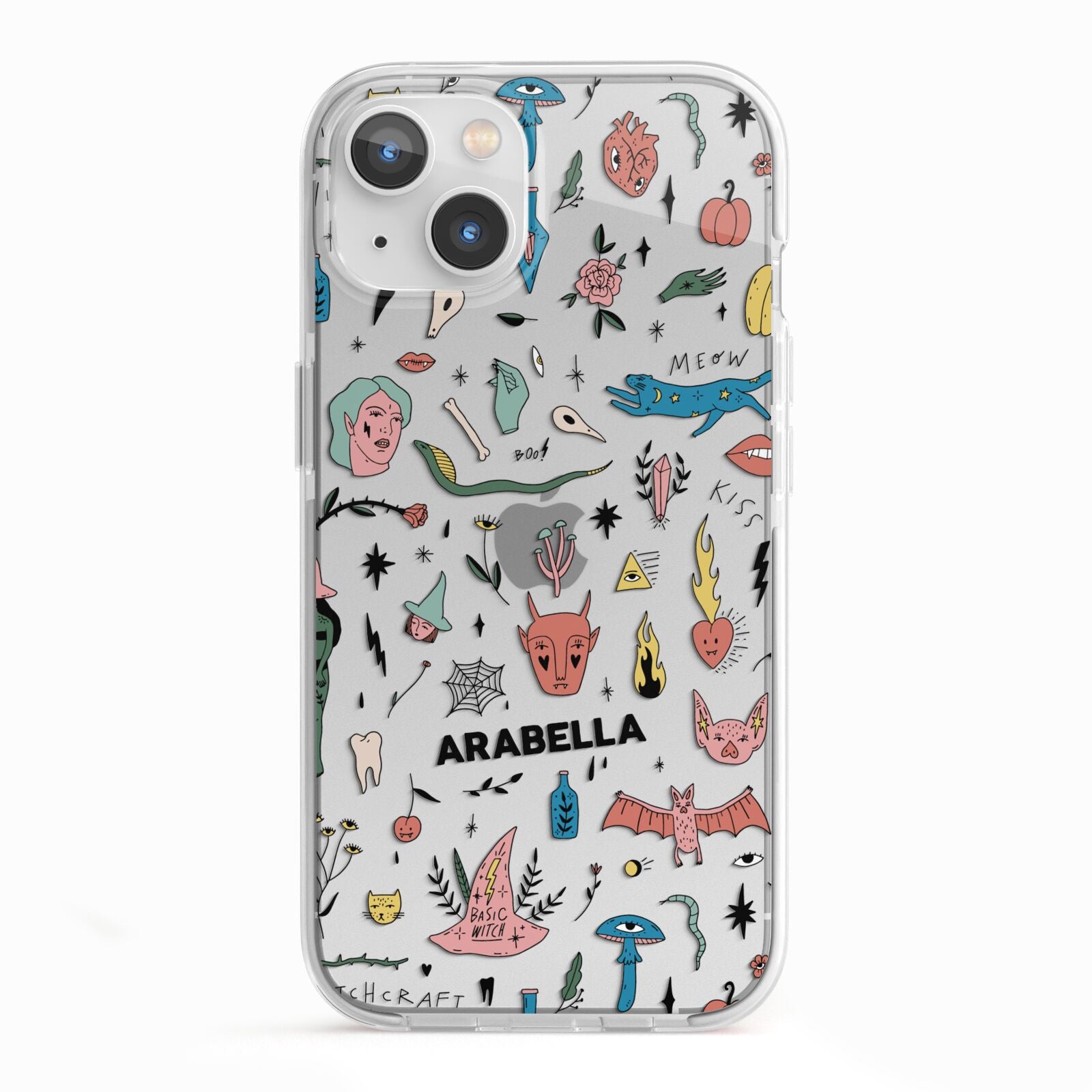 Mystical Magic Personalised iPhone 13 TPU Impact Case with White Edges