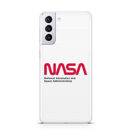 NASA The Worm Logo Samsung S21 Plus Phone Case